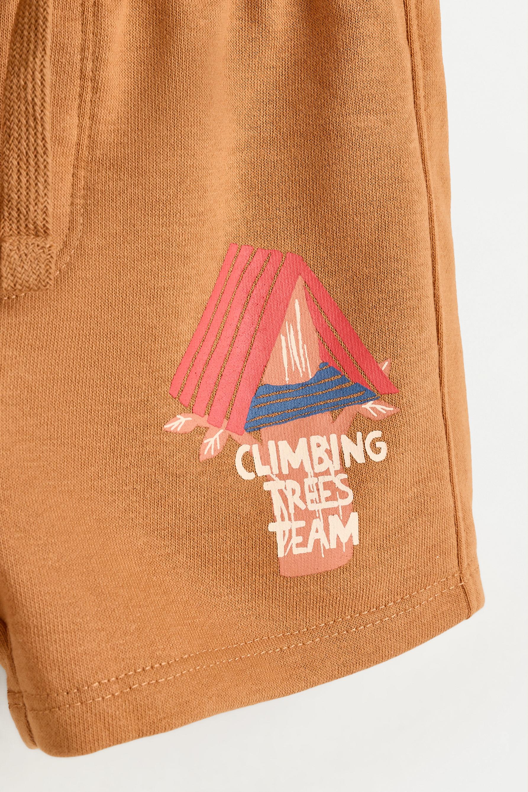 Printed T-shirt and Bermuda shorts set — PUMPKIN