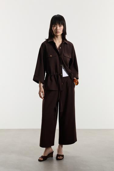 Culotte joggers — DARK BROWN 2