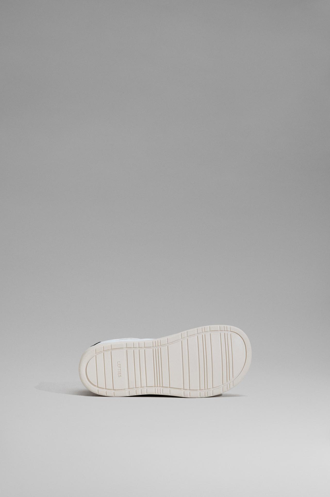 Barefoot mixed-material sneakers — WHITE