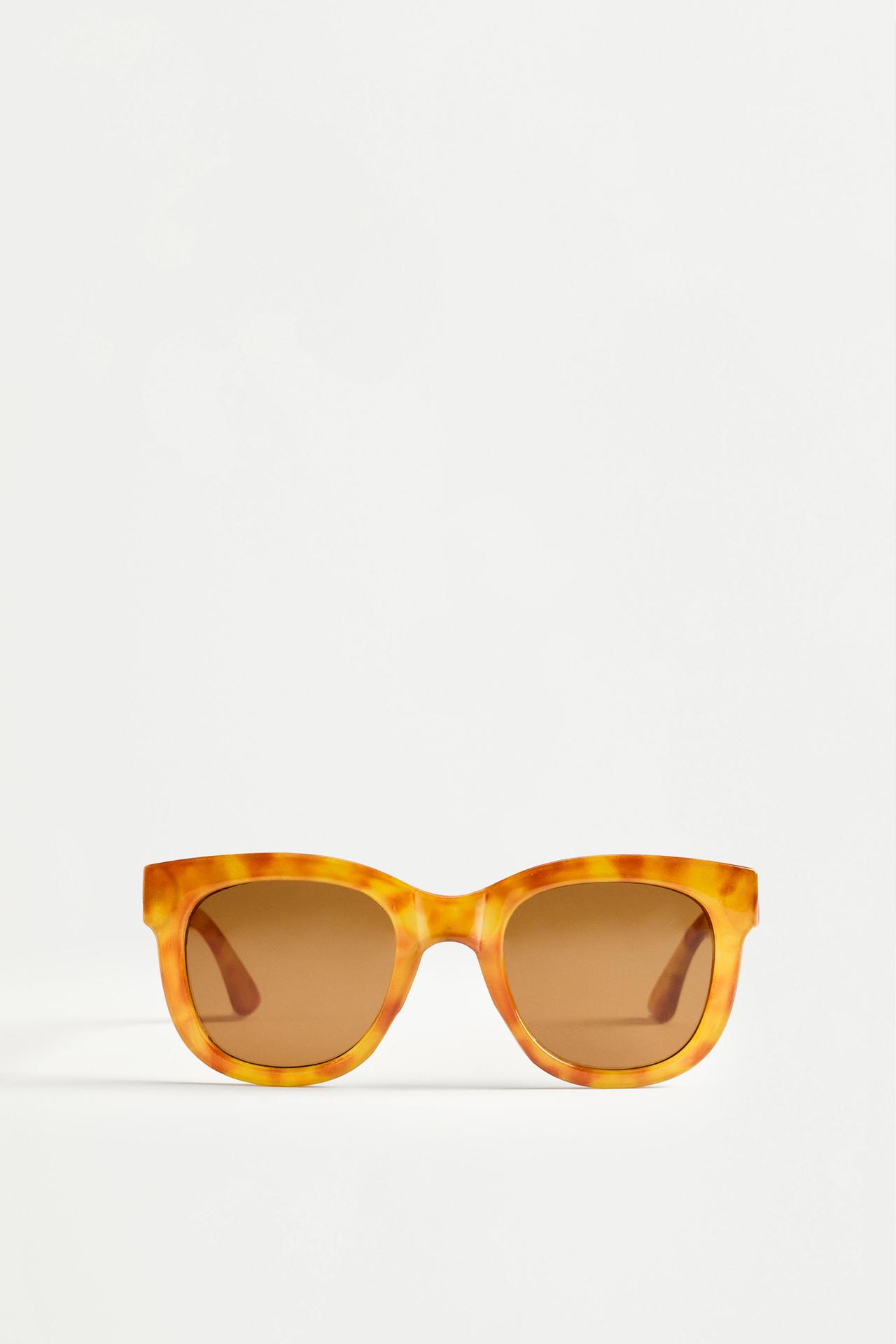 Oversized square sunglasses — PALE BROWN