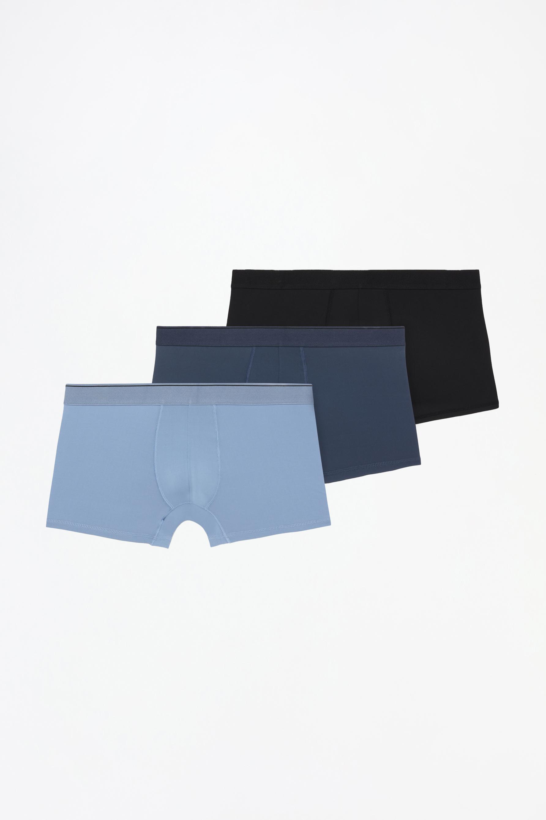 Microfibre boxers (Pack 3) — SKY BLUE