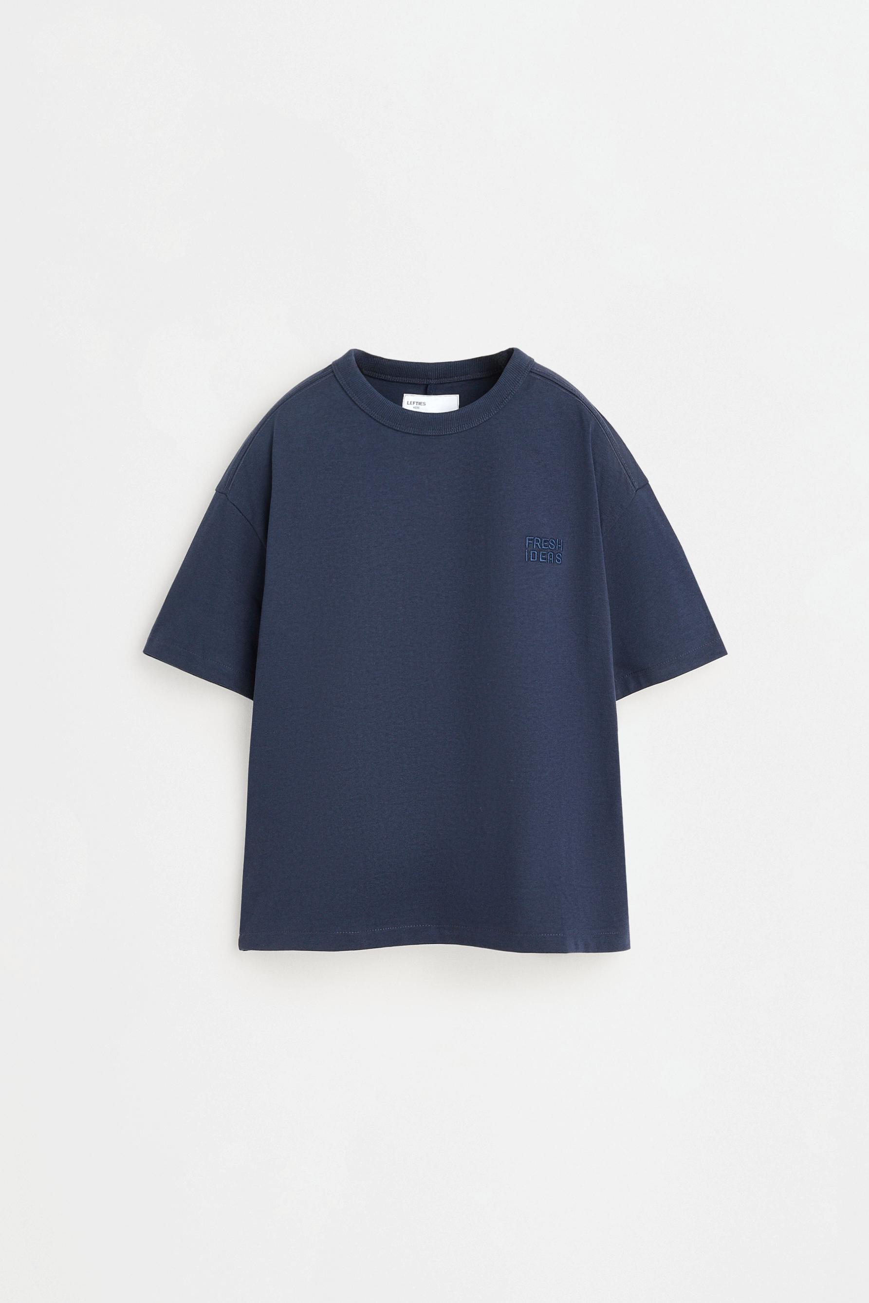 Heavy jersey T-shirt — NAVY