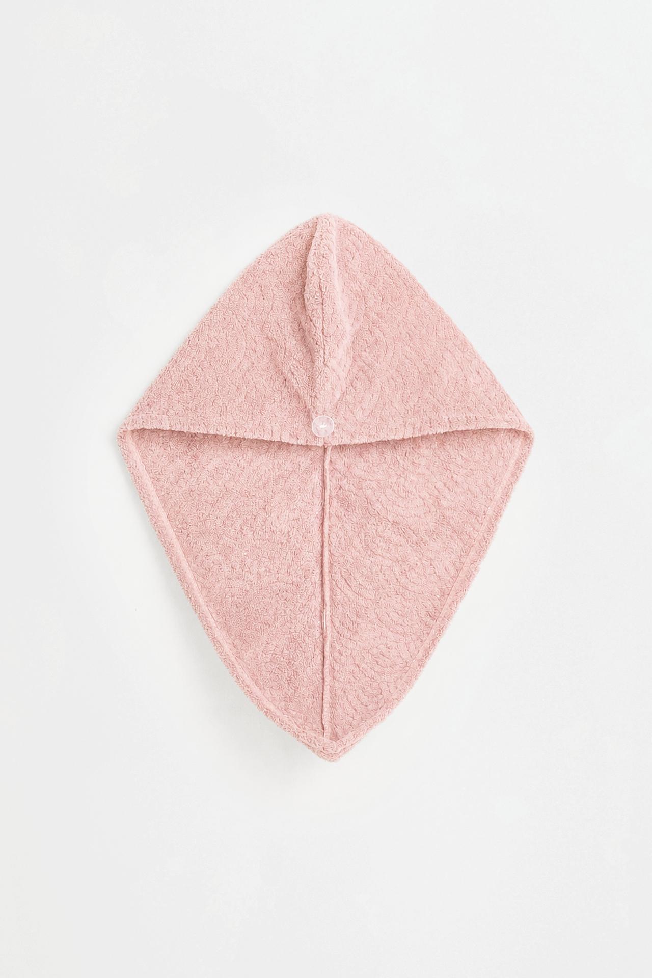 Hair turban towel — PASTEL PINK