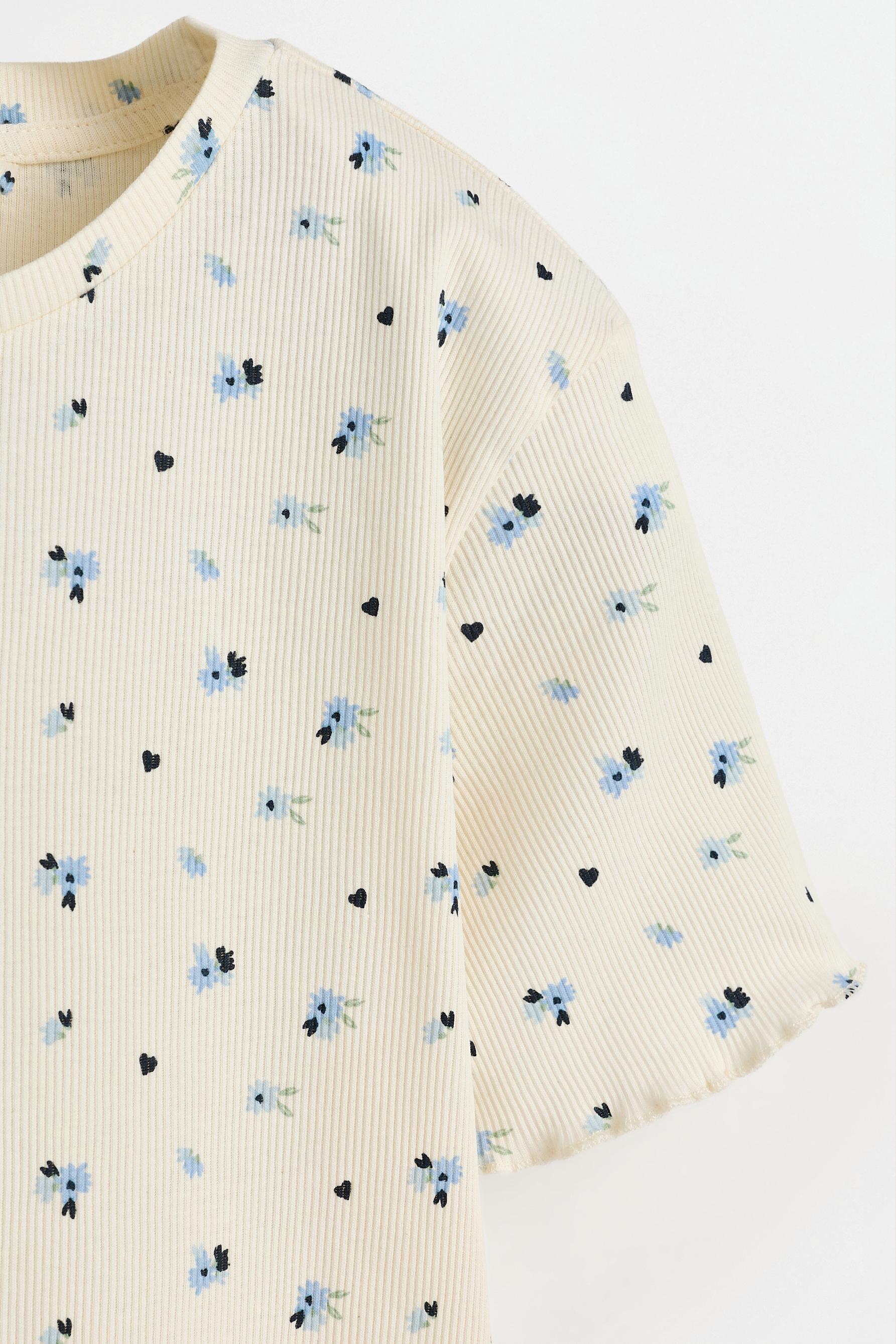 Long printed pyjamas — ECRU