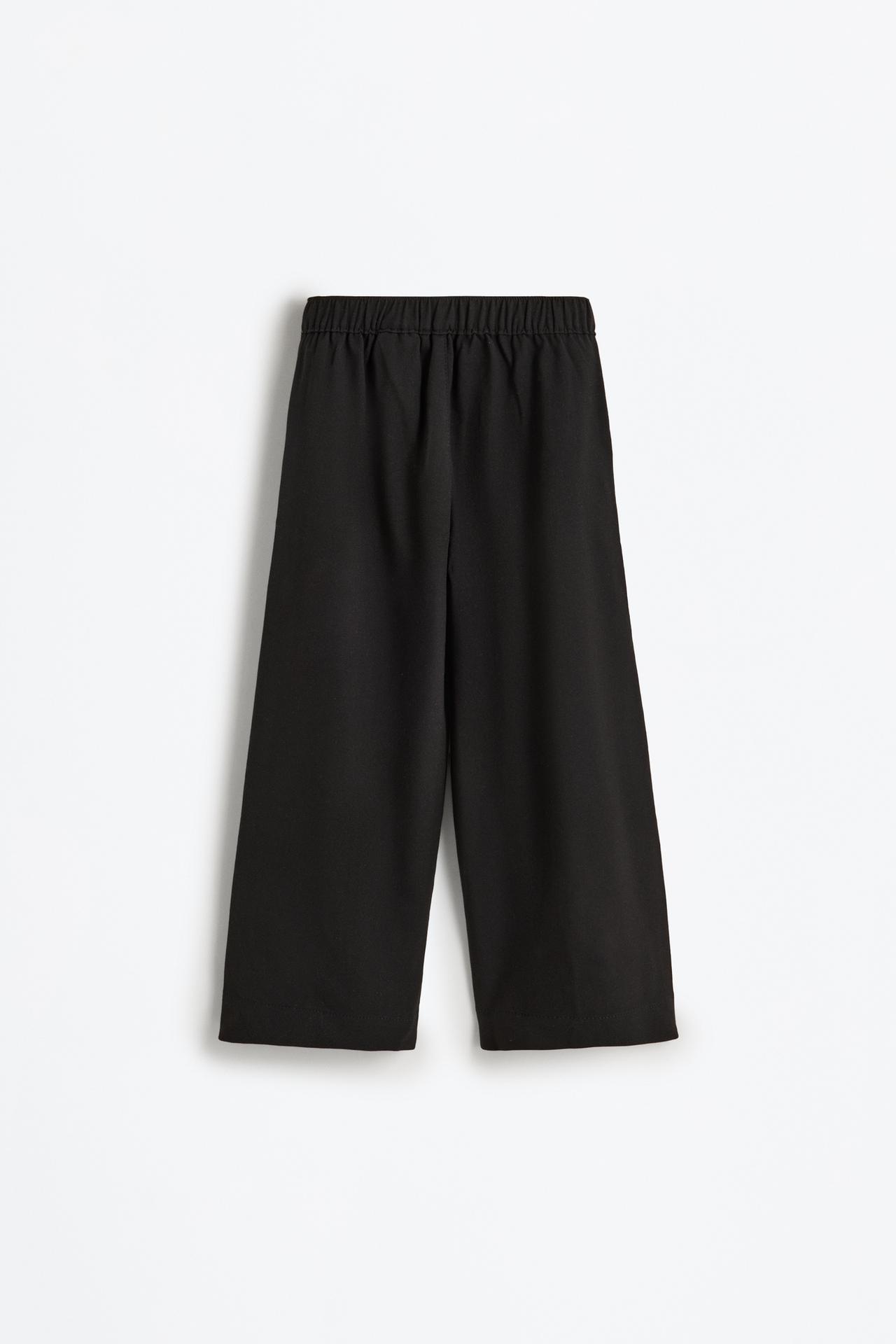 Pleated trousers — BLACK