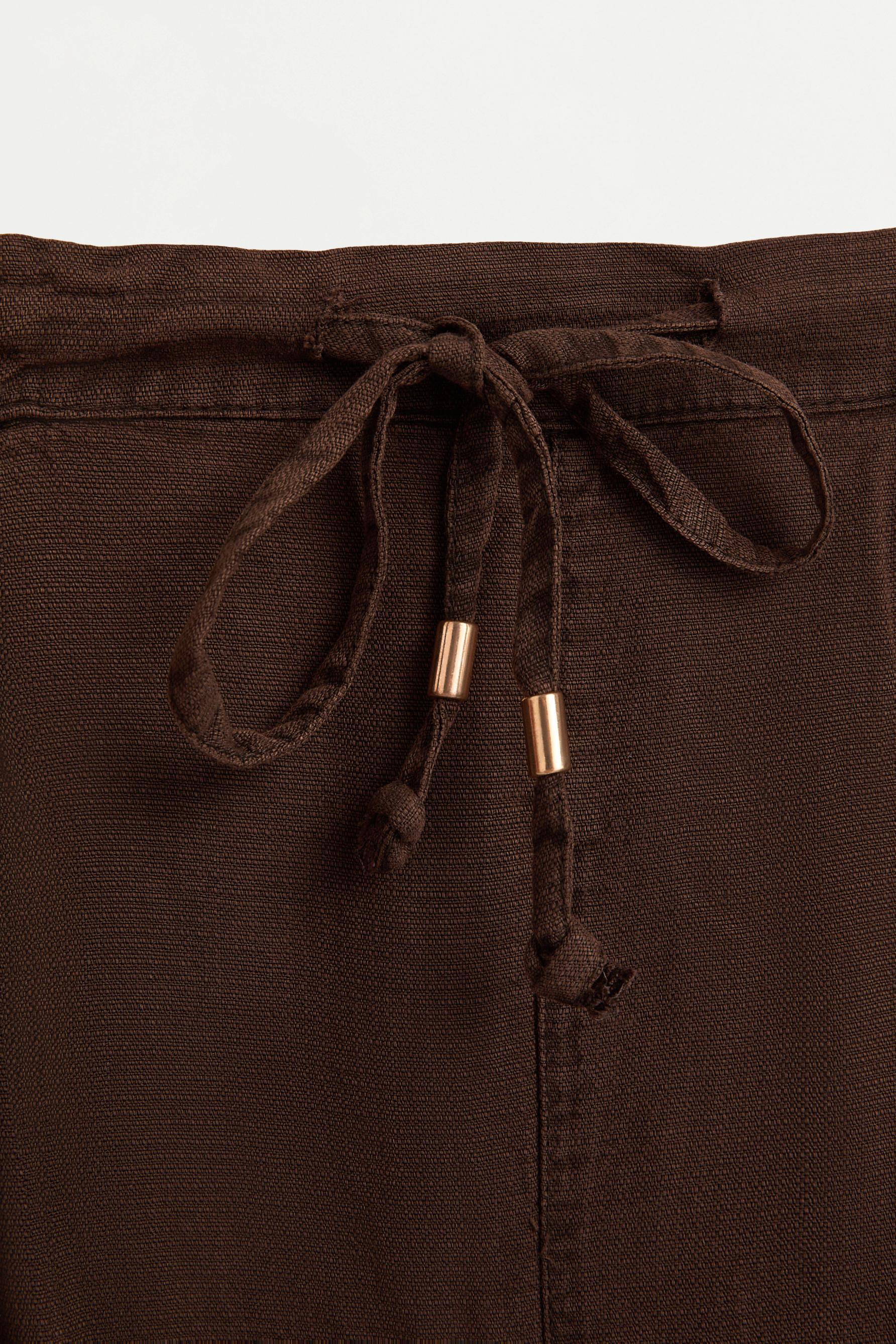 Lightweight sarouel jeans — BROWN MARL
