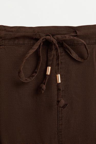 Lightweight sarouel jeans — BROWN MARL 7