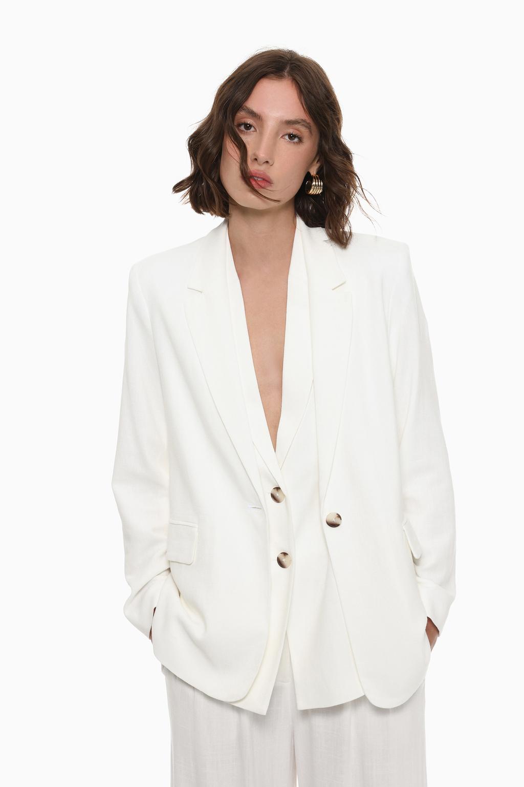 Blazer rústica fluida
