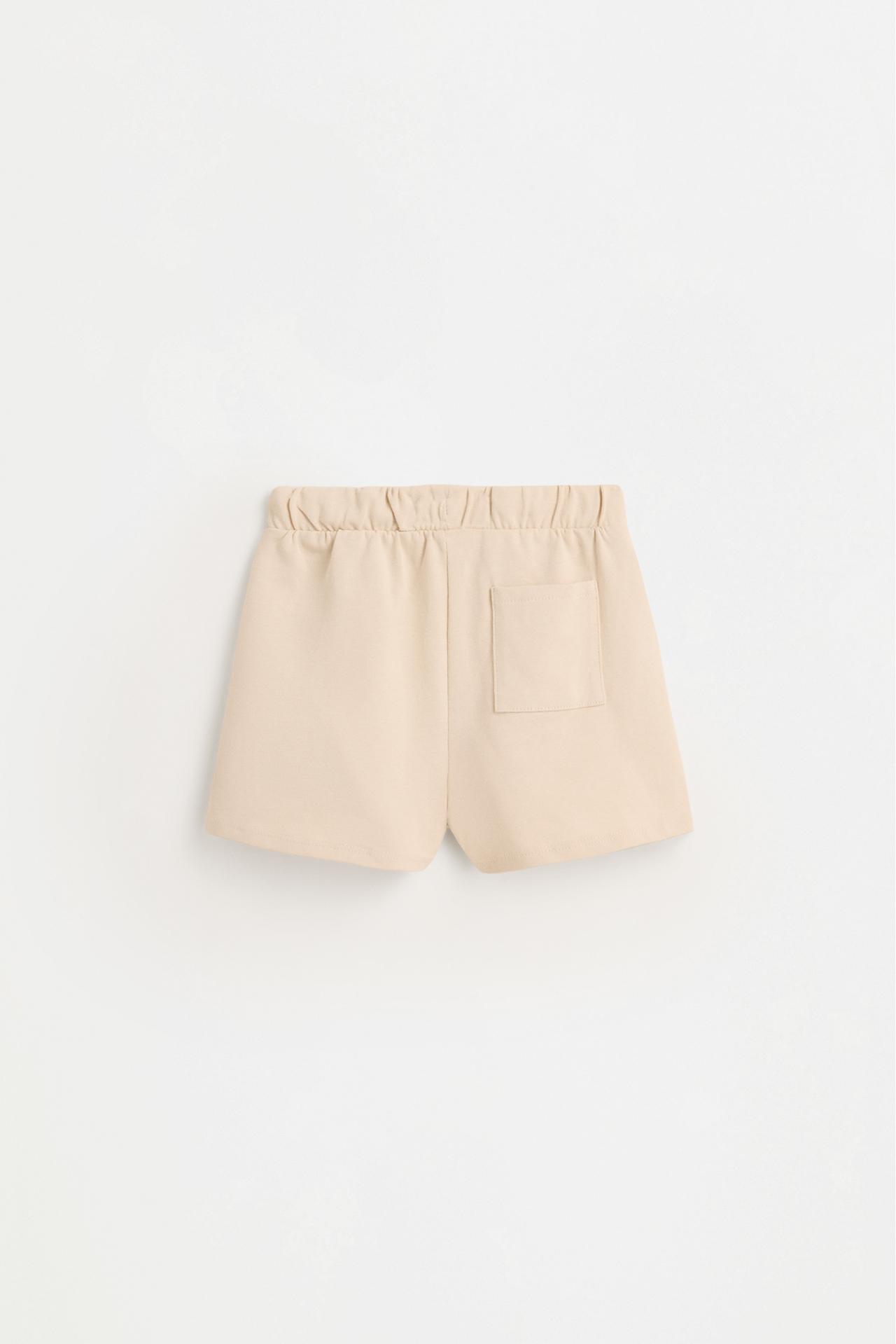 Heavy T-shirt and Bermuda shorts co-ord — ECRU
