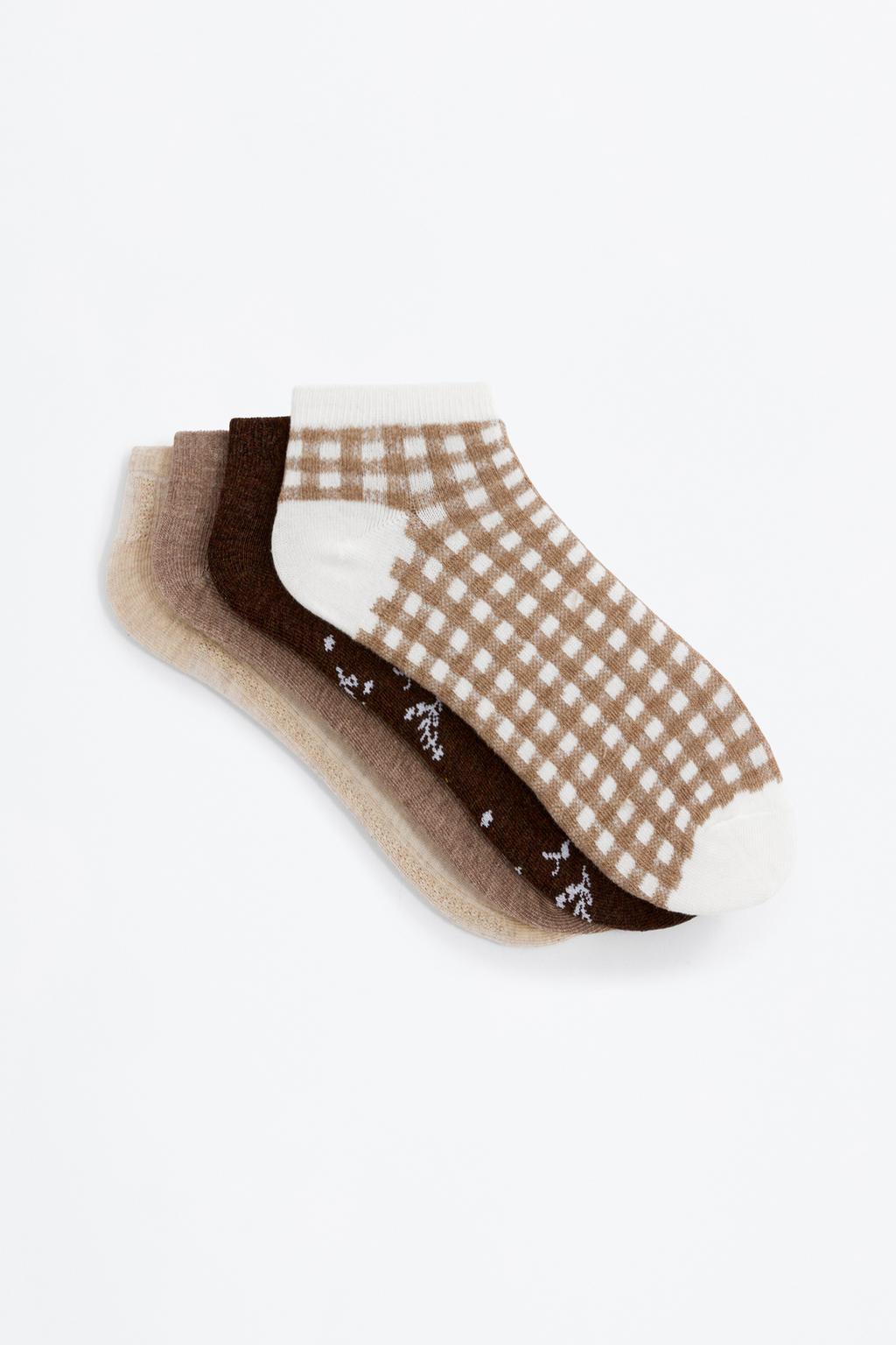 Pack 4 calcetines tobilleros