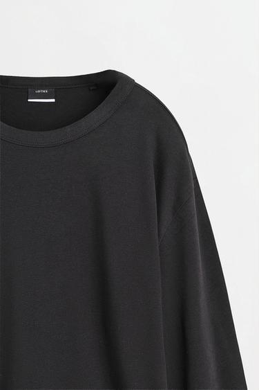 Medium-weight jersey long sleeve T-shirt — BLACK 7