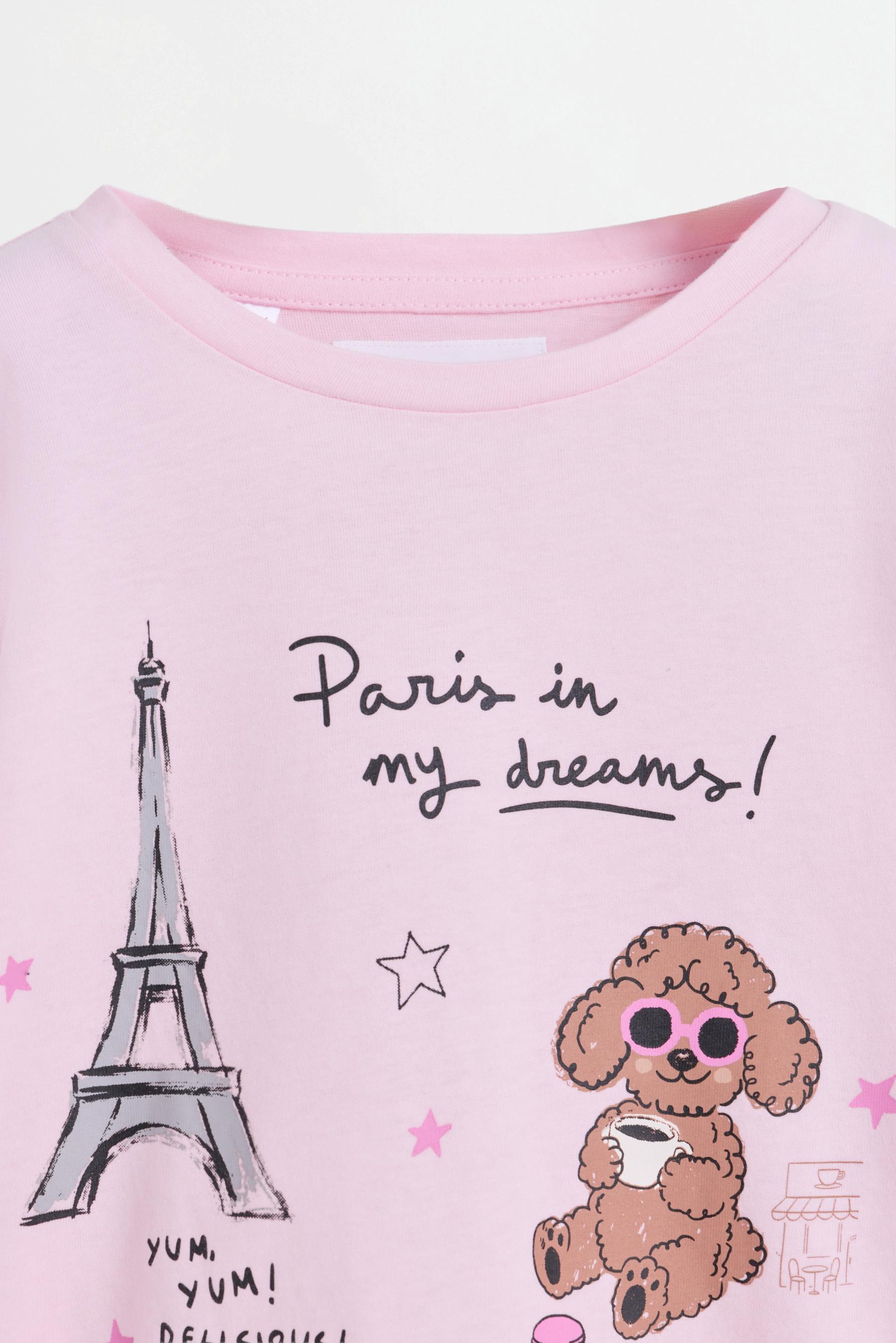 Long printed pyjamas — PALE MAUVE
