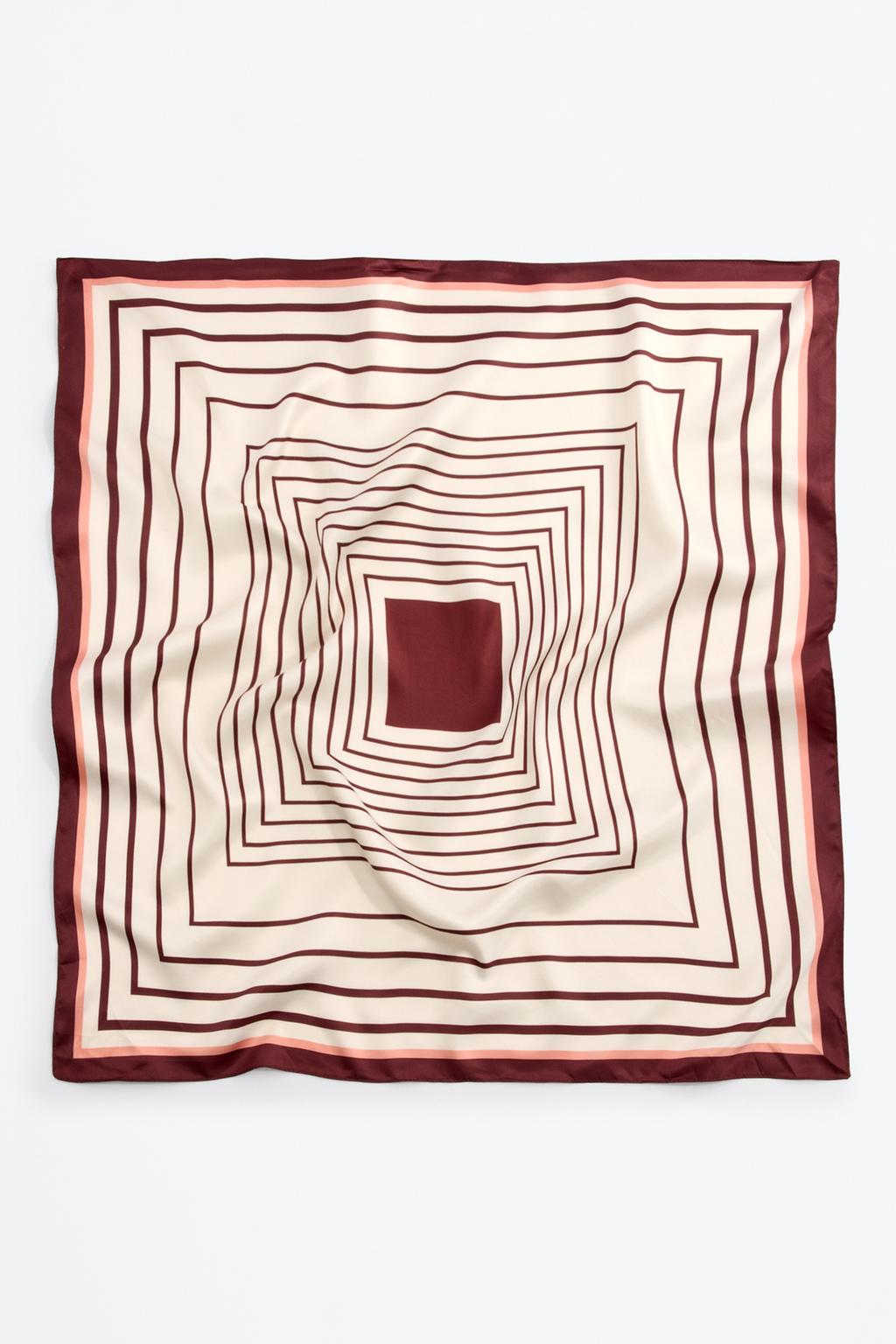 Pañuelo satén geométrico