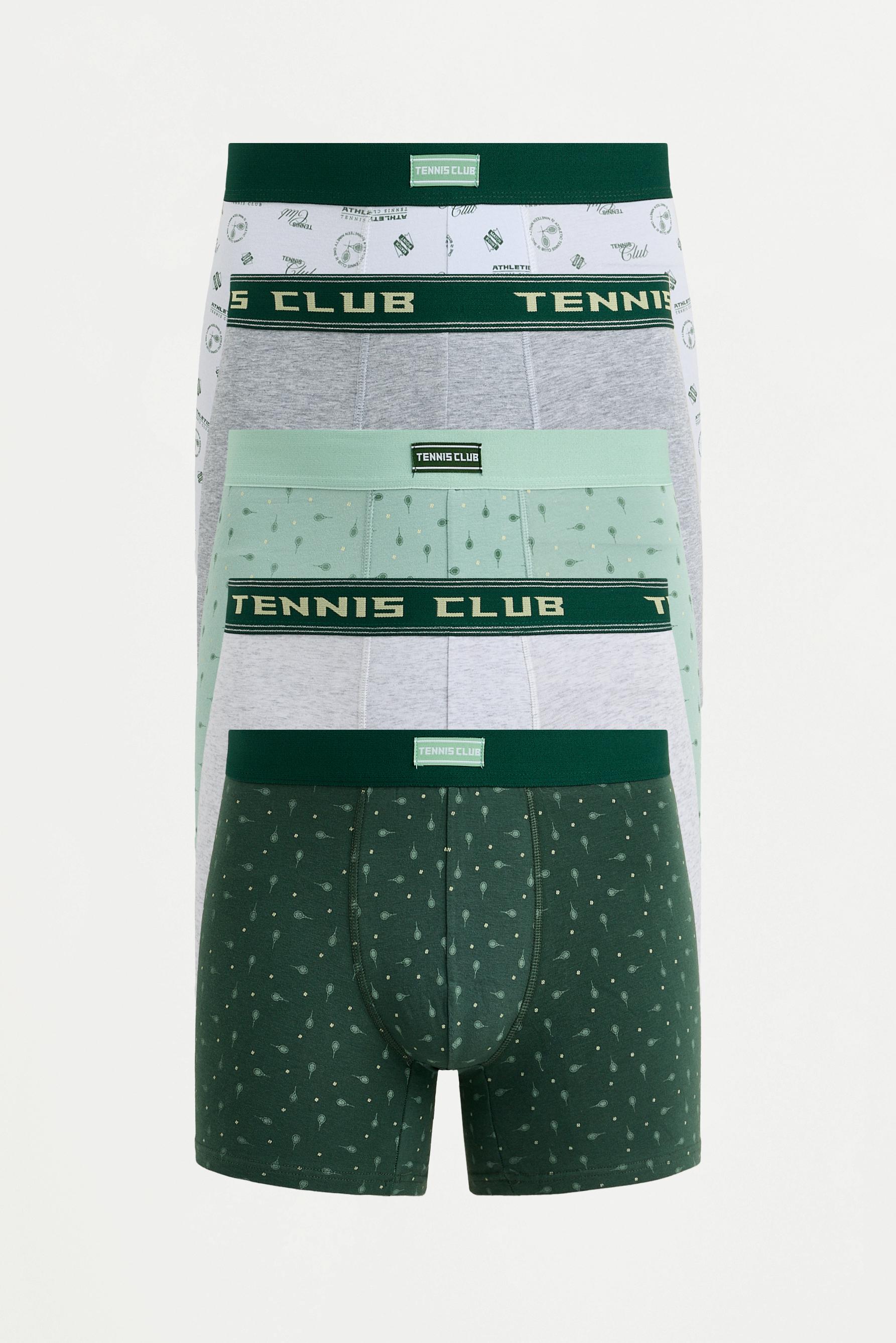 5-pack of assorted long boxers — GREEN
