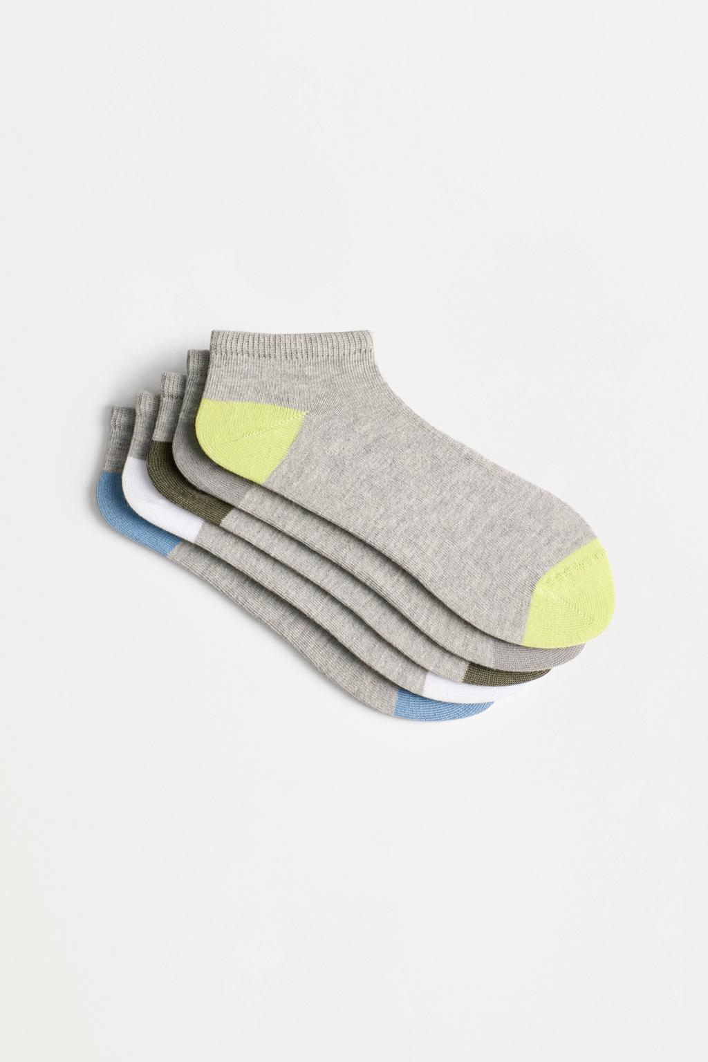 Contrast heel ankle socks (5-pack) – Lefties – صورة المنتج