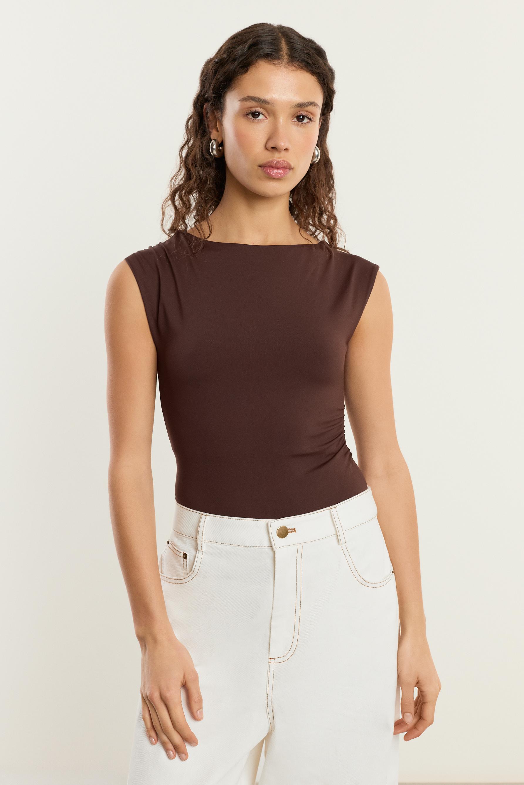 Body poliamida manga sisa