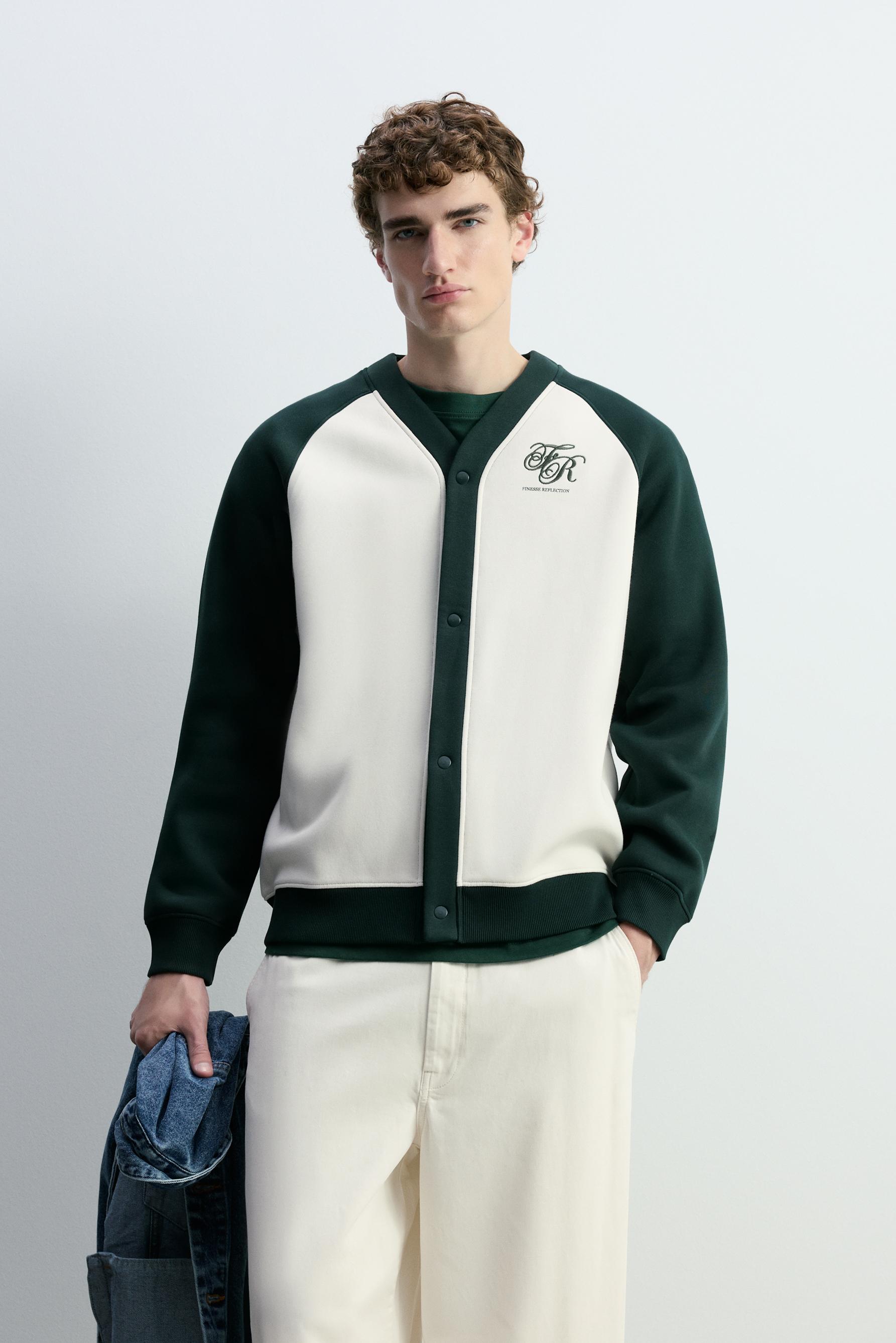 Cárdigan color block