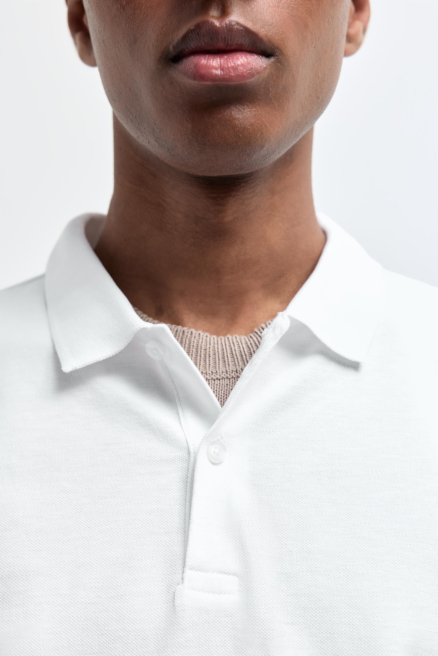 Basic polo shirt — WHITE