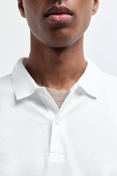 Basic polo shirt — WHITE 3