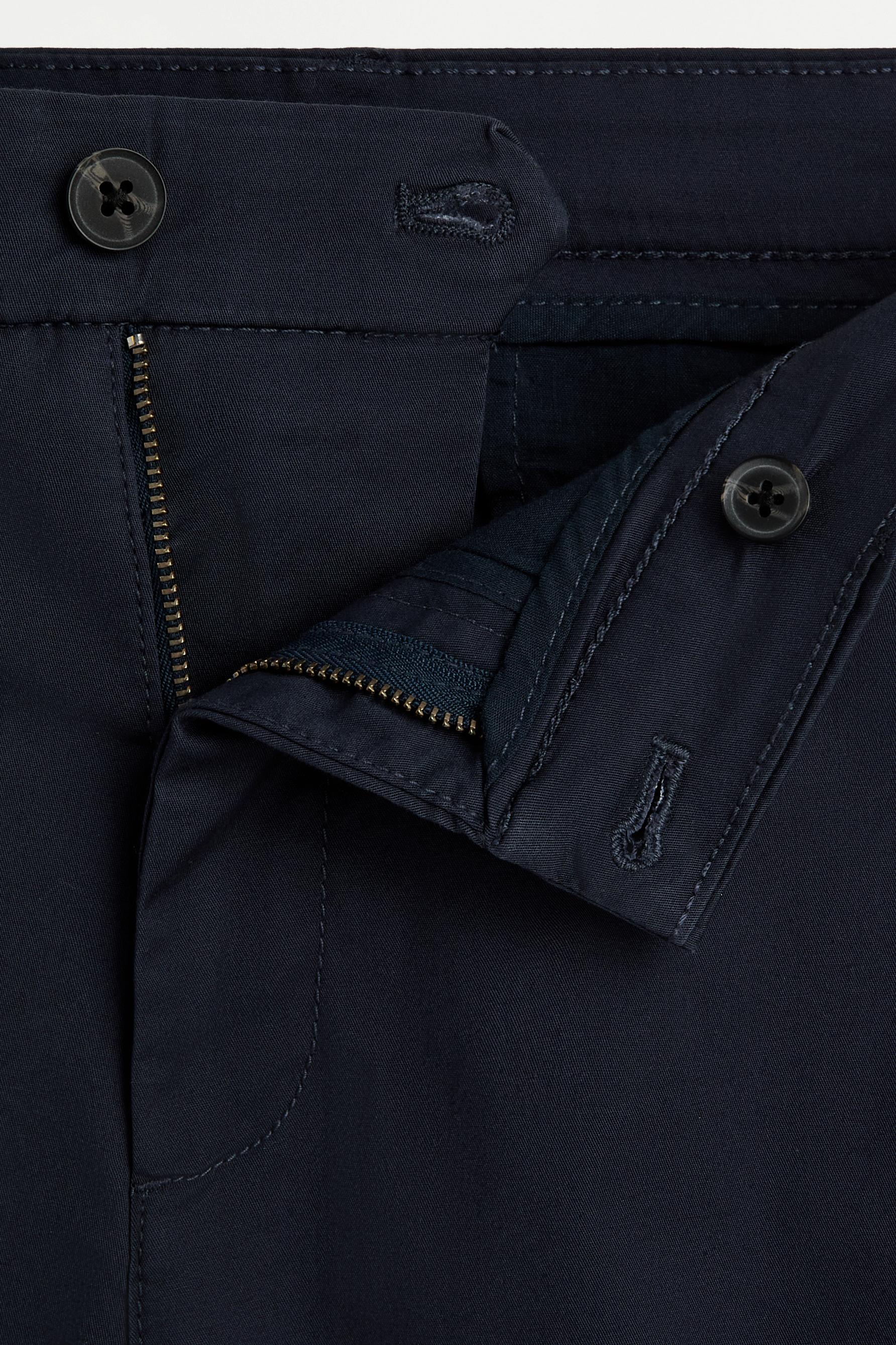 Slim fit chino trousers — NAVY