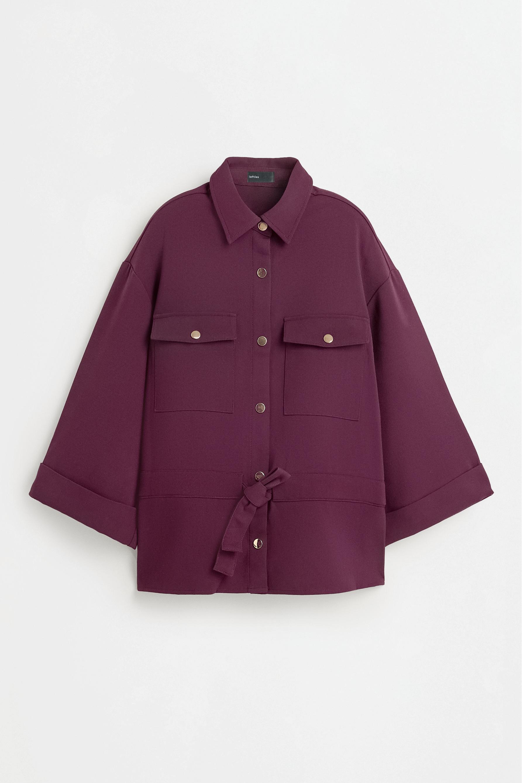 Safari overshirt — PLUM