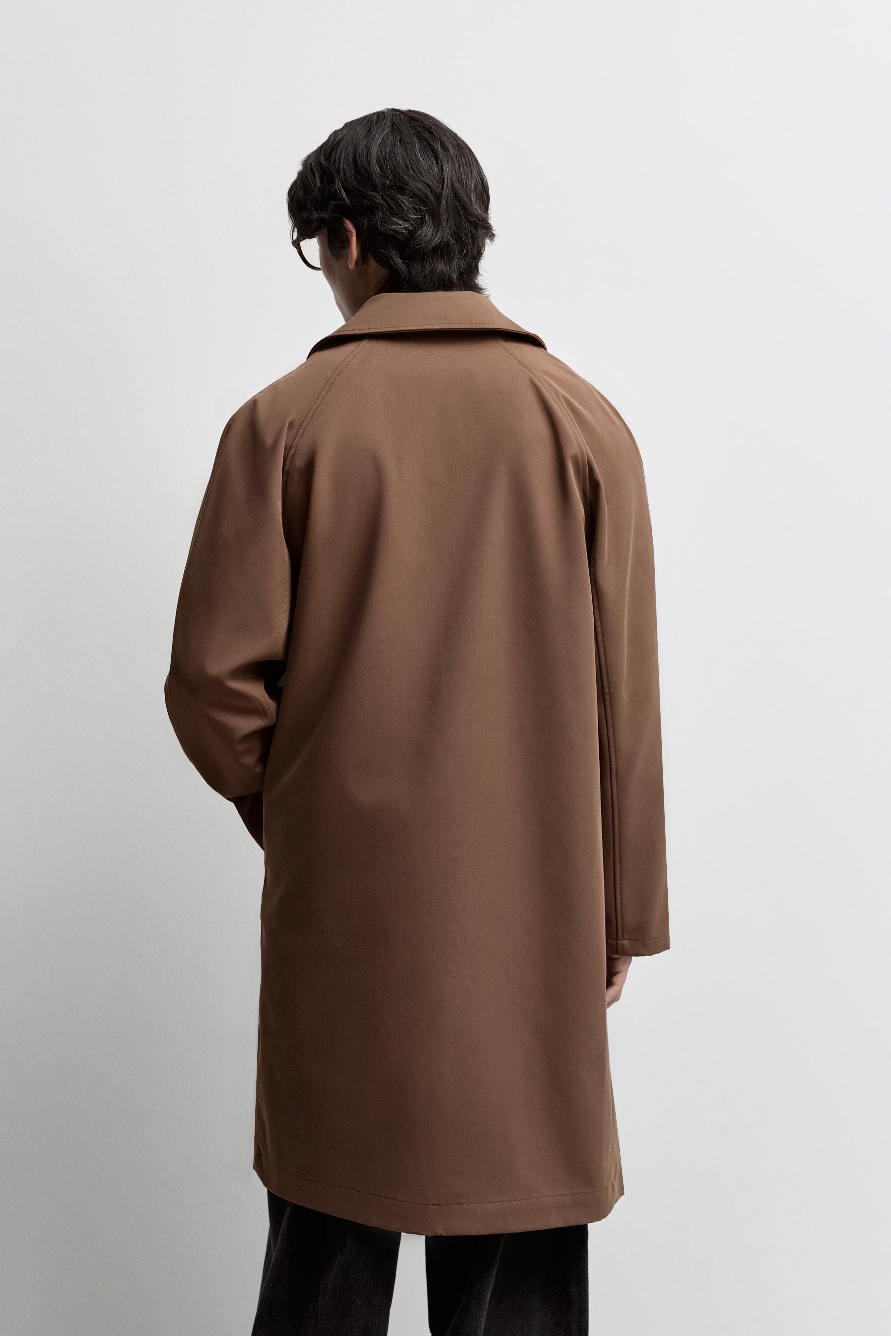 Oversized trench coat — CHOCOLATE