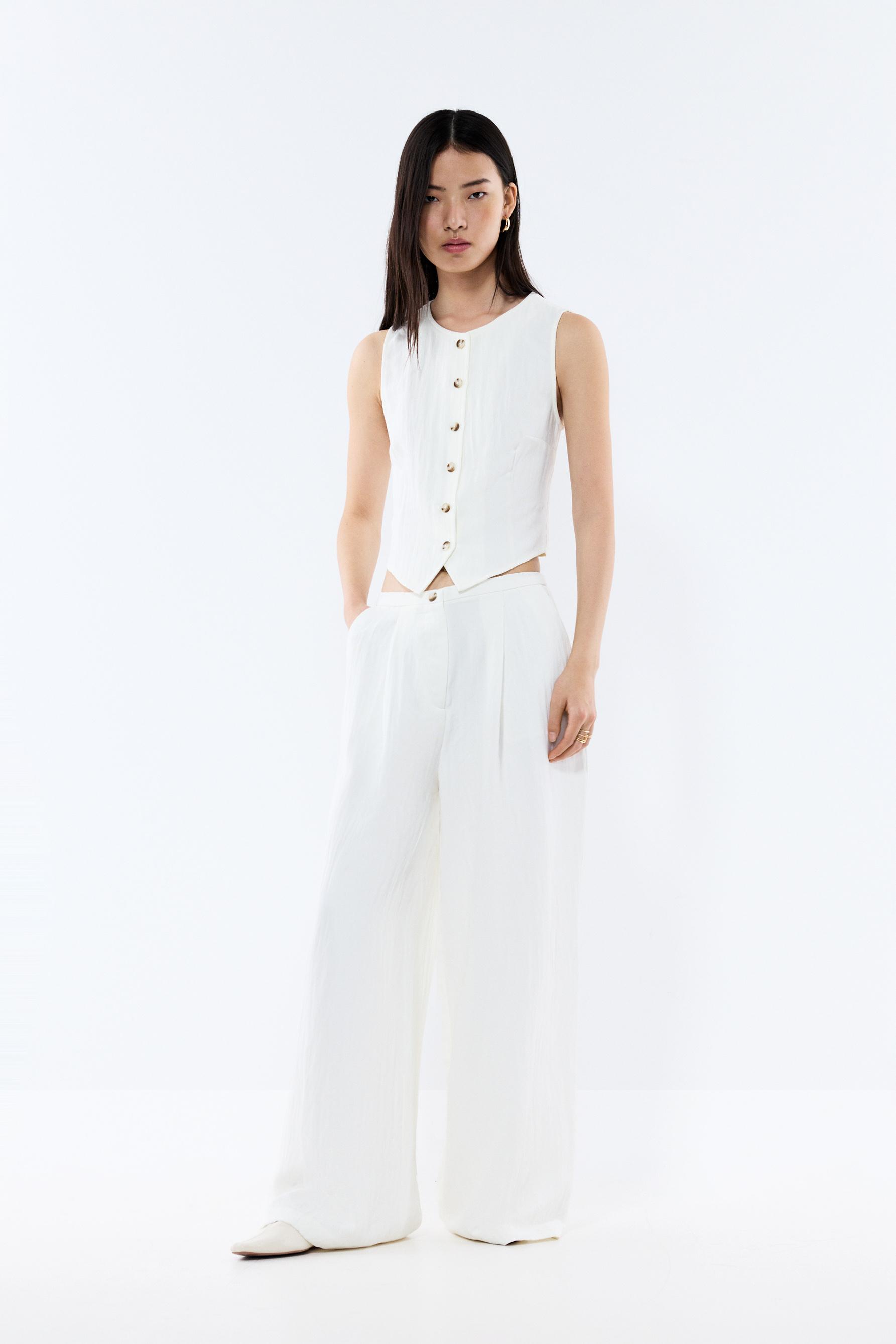 Pantalón wide leg fluido