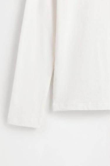 Round neck long sleeve T-shirt — OFF WHITE 7