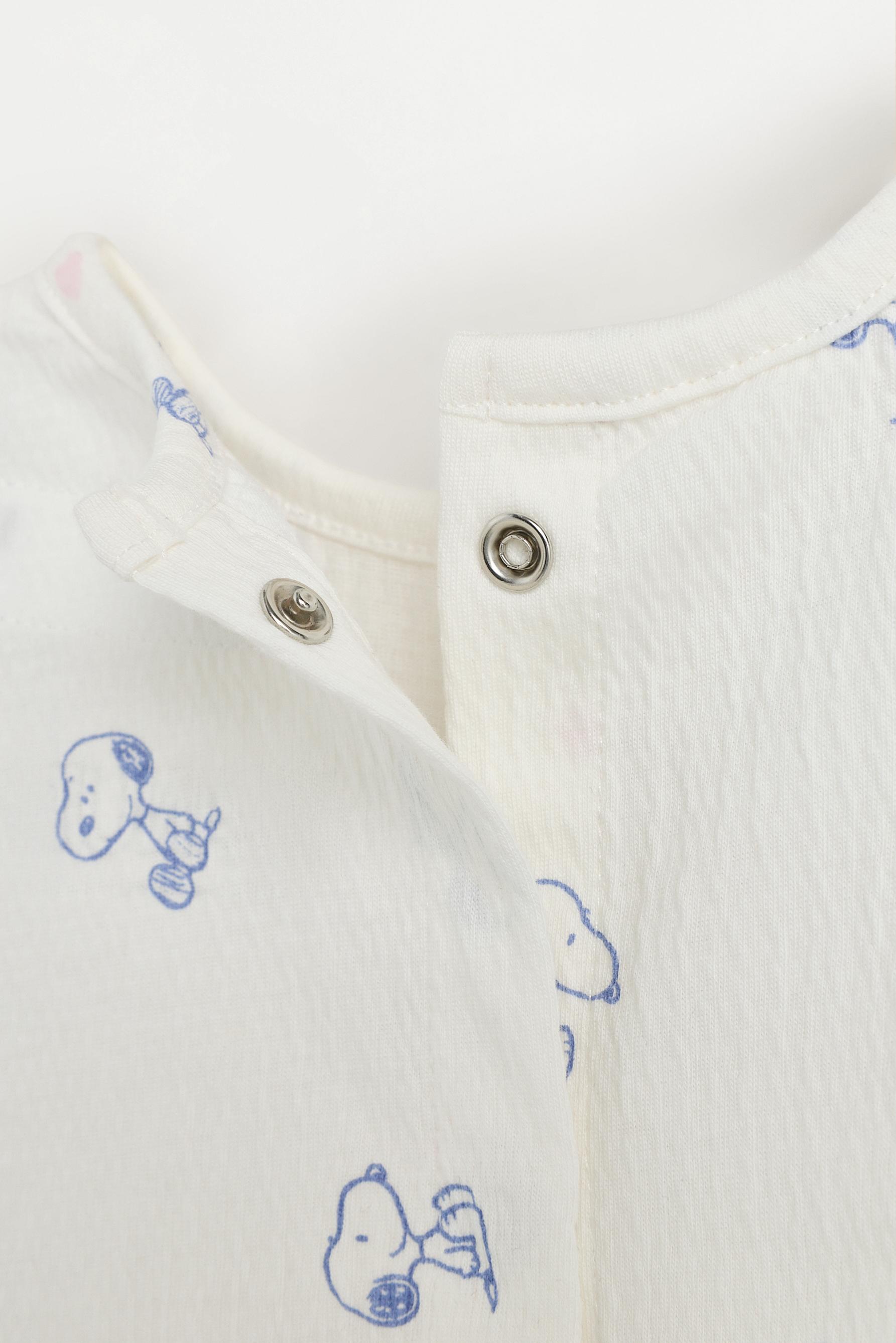 Snoopy Peanuts™ T-shirt and bloomer set — WHITE