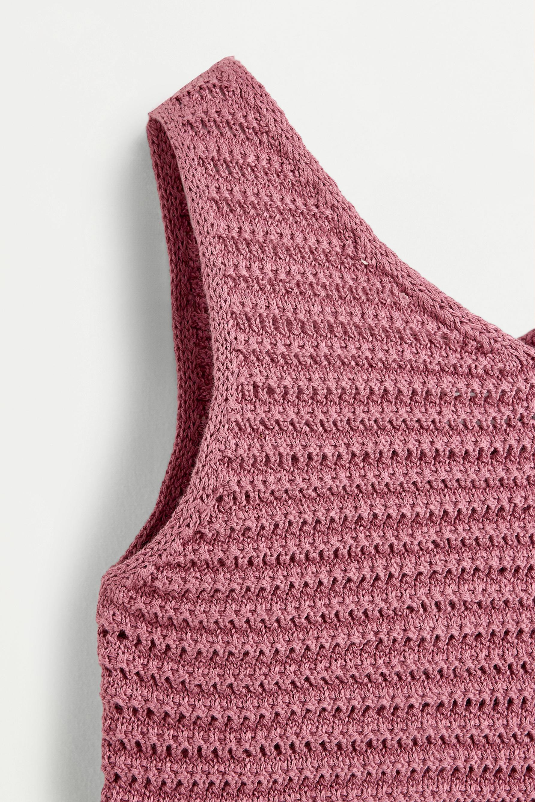 Cutwork top — PINK