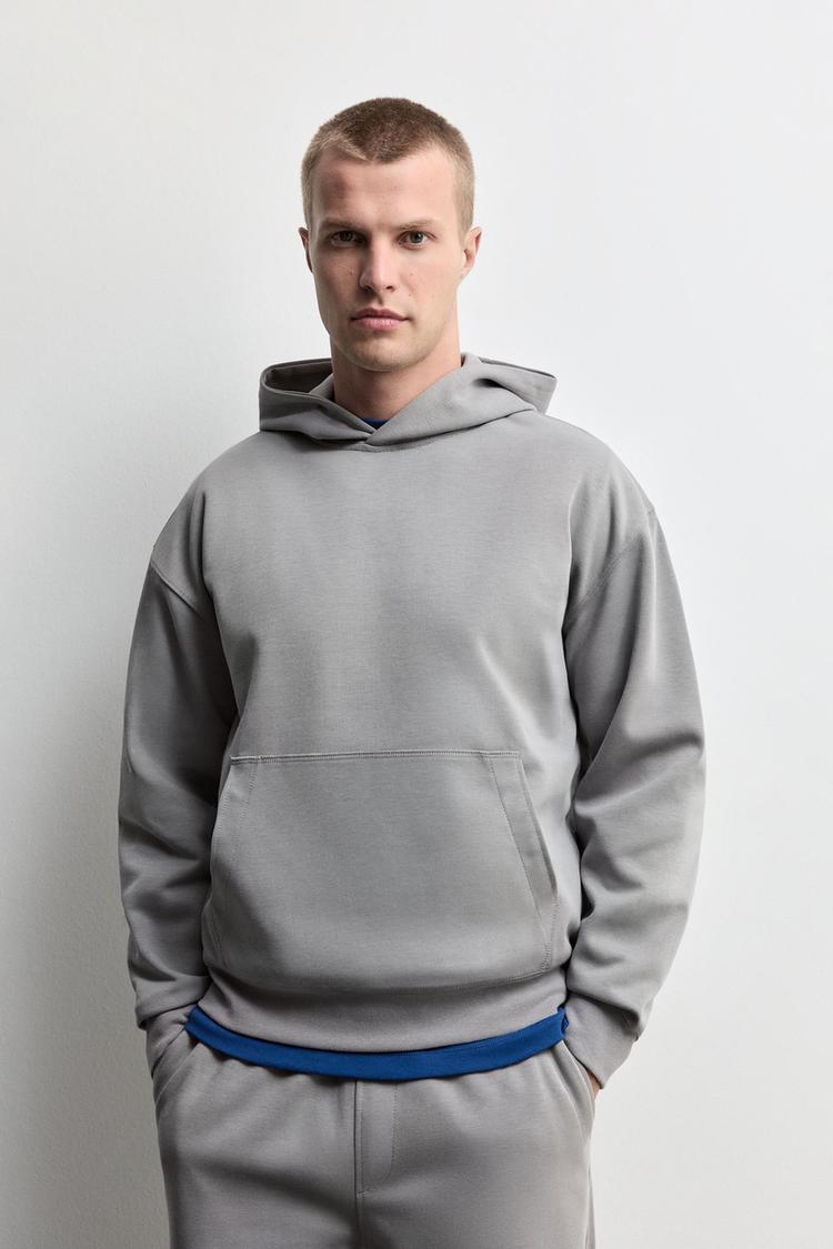 Interlock hoodie — MEDIUM GREY