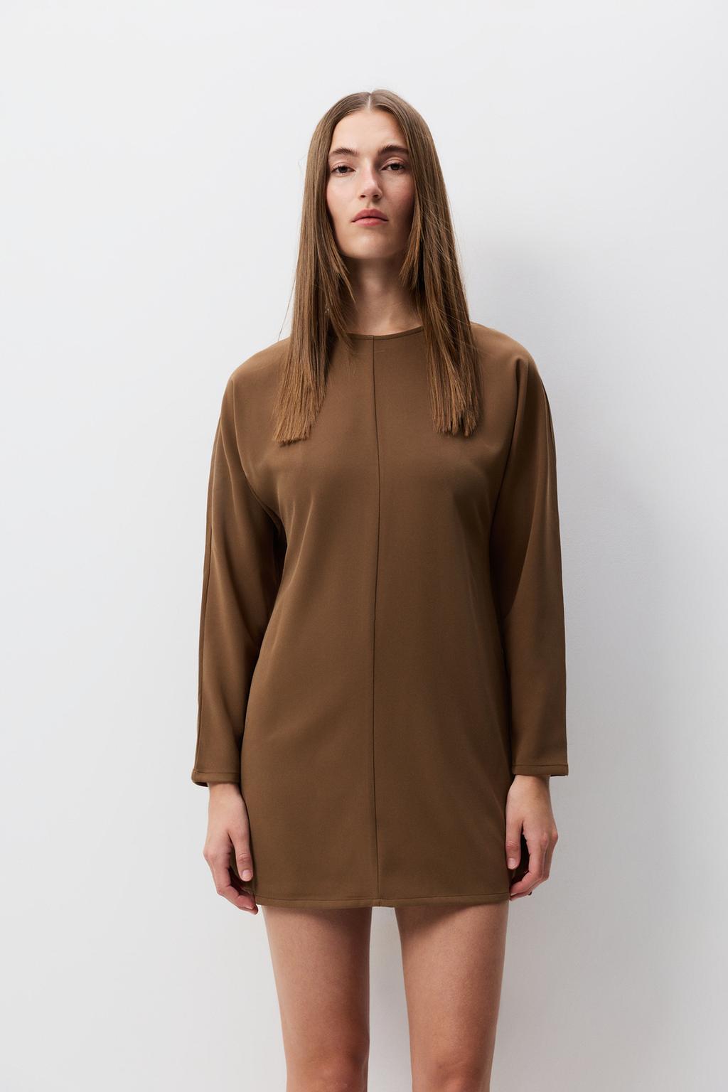 Batwing sleeve dress