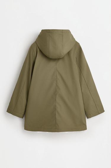 Long lightweight rubberized parka — KHAKI 2
