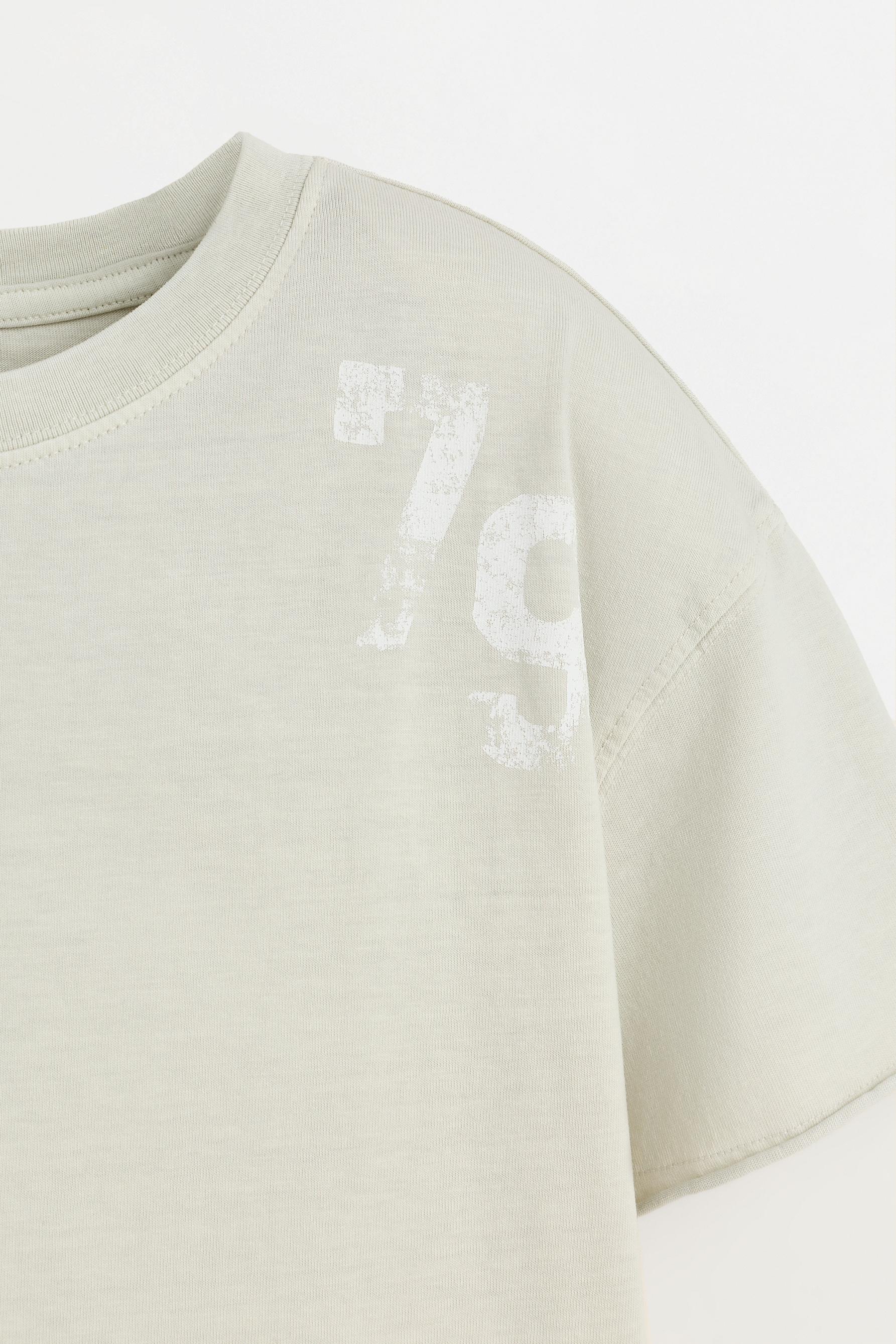 Faded effect printed T-shirt — ASH