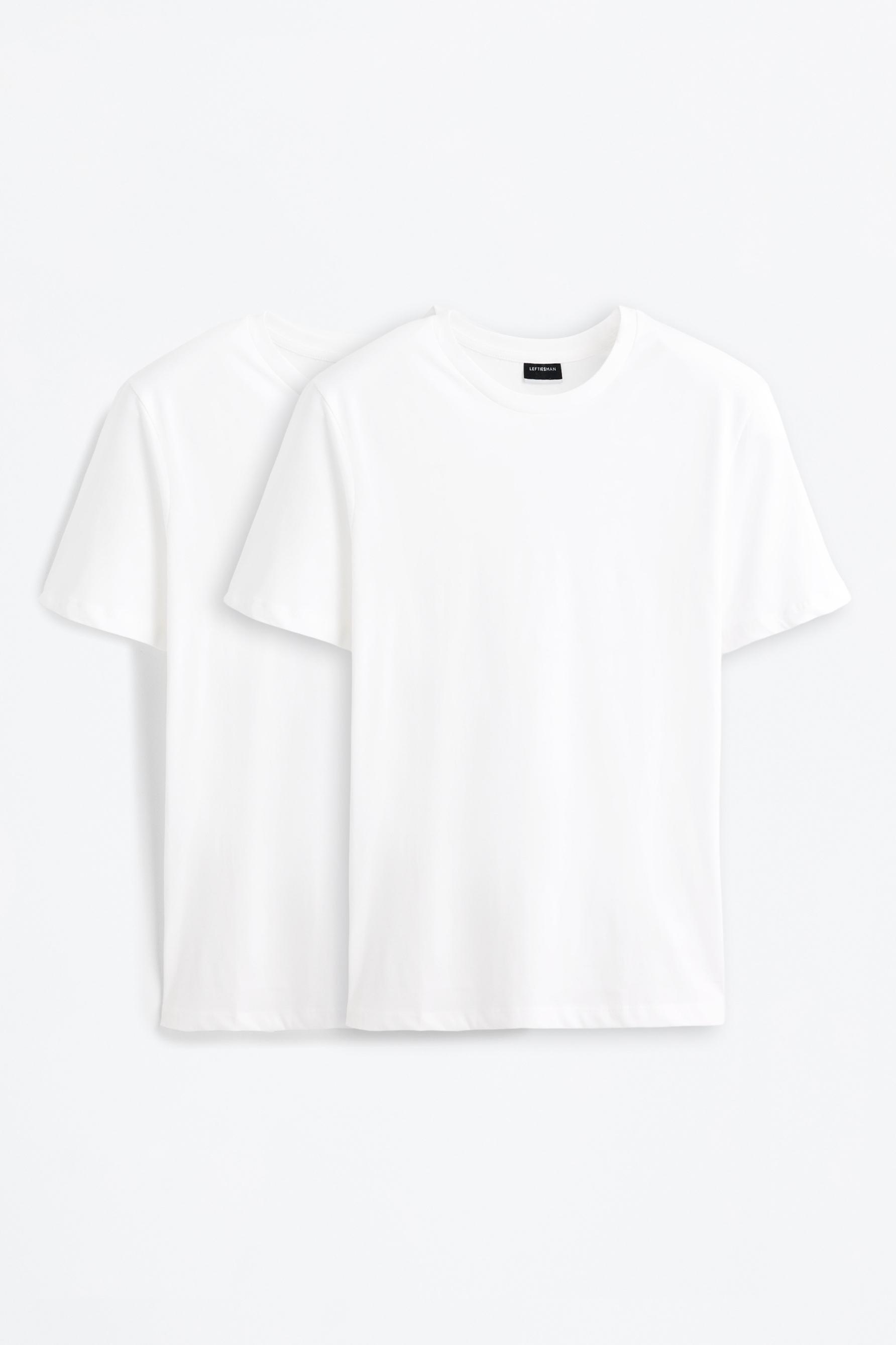 2-pack of basic T-shirts — WHITE