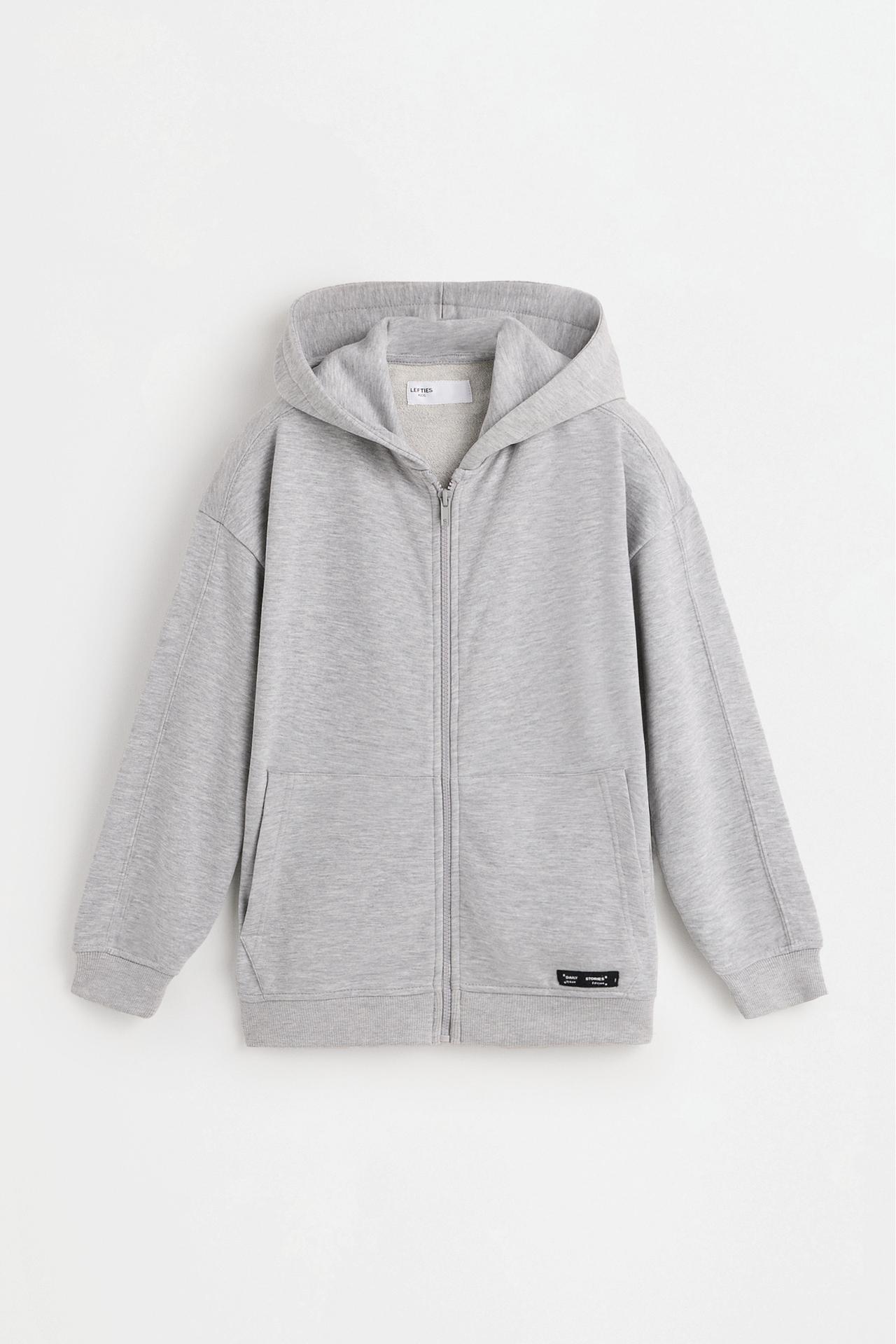 Zip-up sweatshirt — GREY MARL