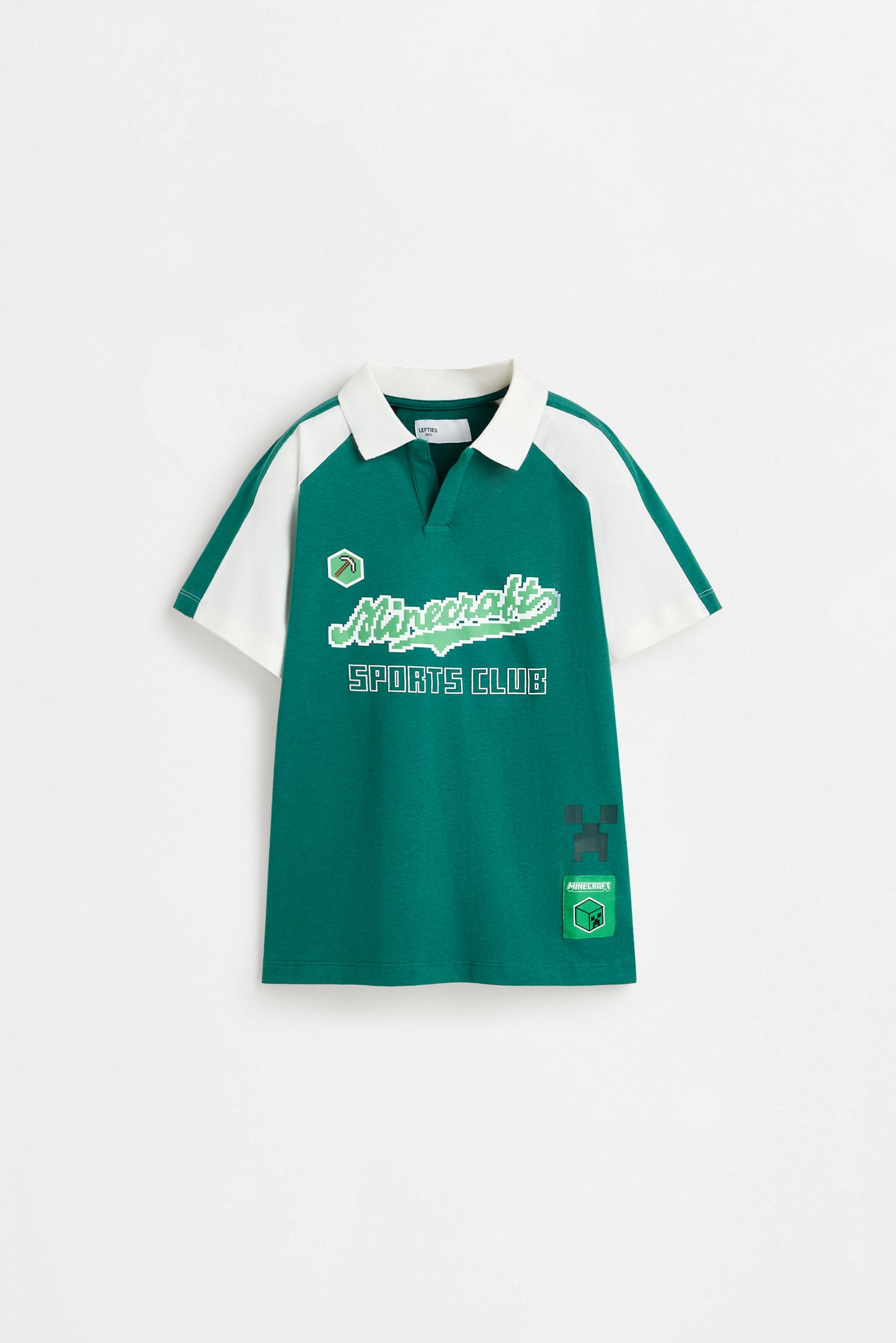 Minecraft polo shirt — DARK GREEN