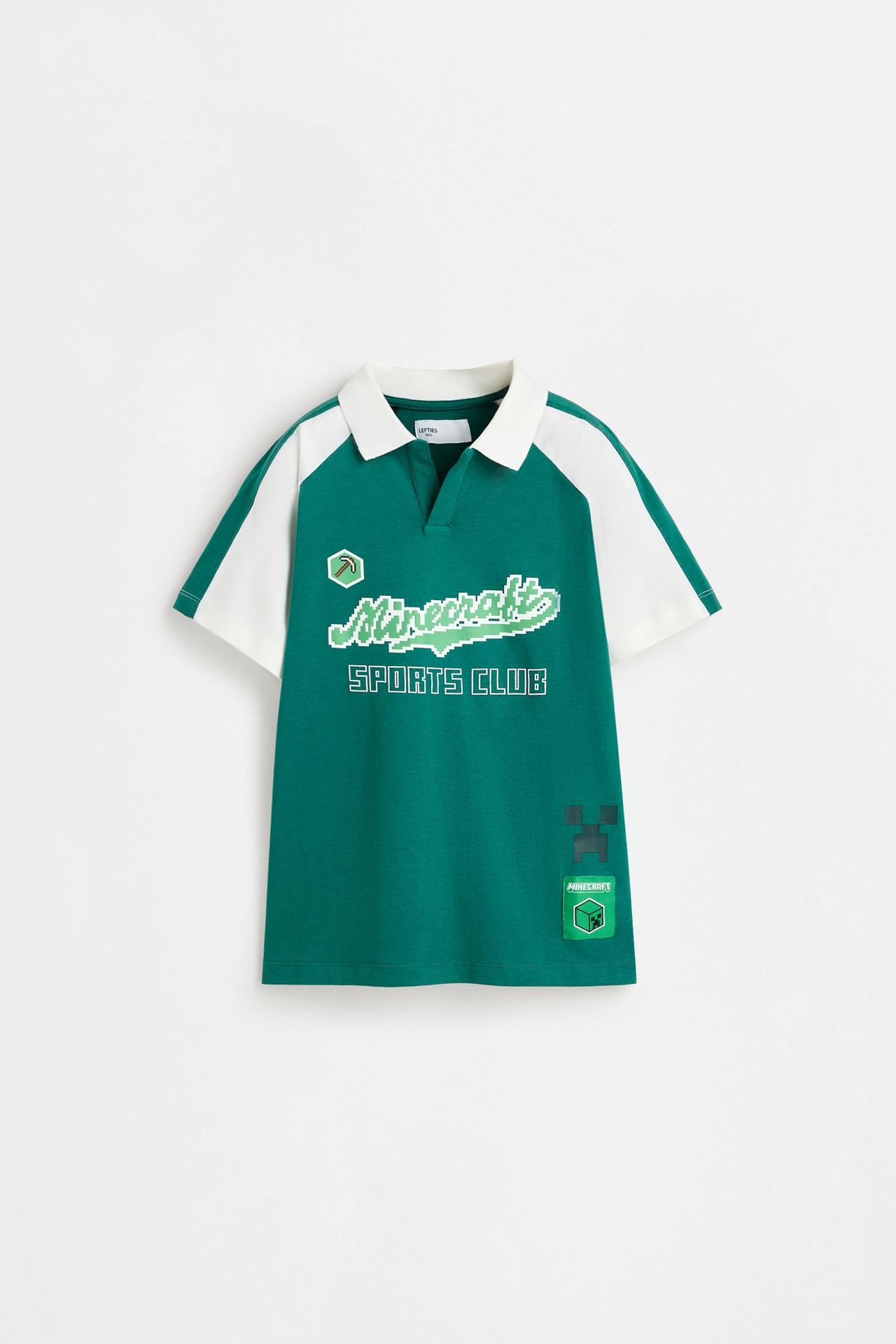 Minecraft polo shirt — DARK GREEN