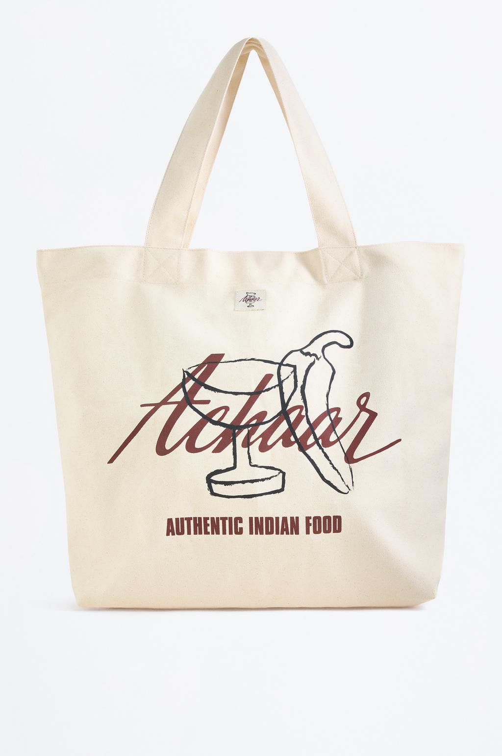 Bossa shopper amb estampat Achaar