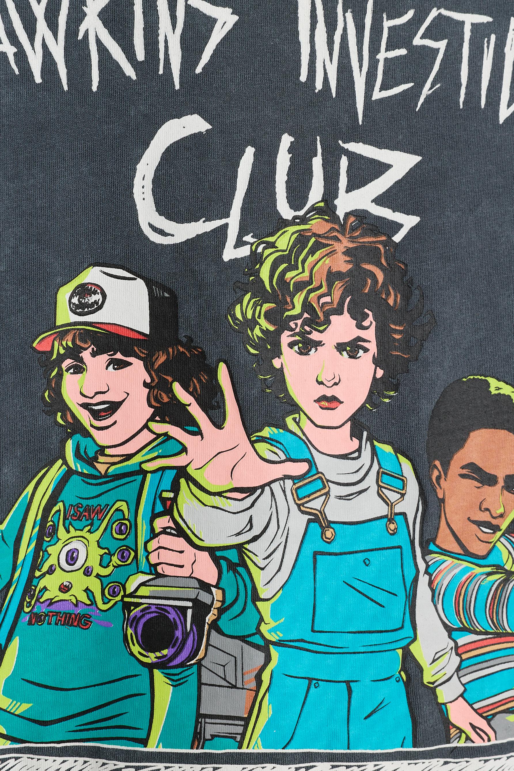Stranger Things™/© Netflix club back maxiprint T-shirt — ANTHRACITE GREY