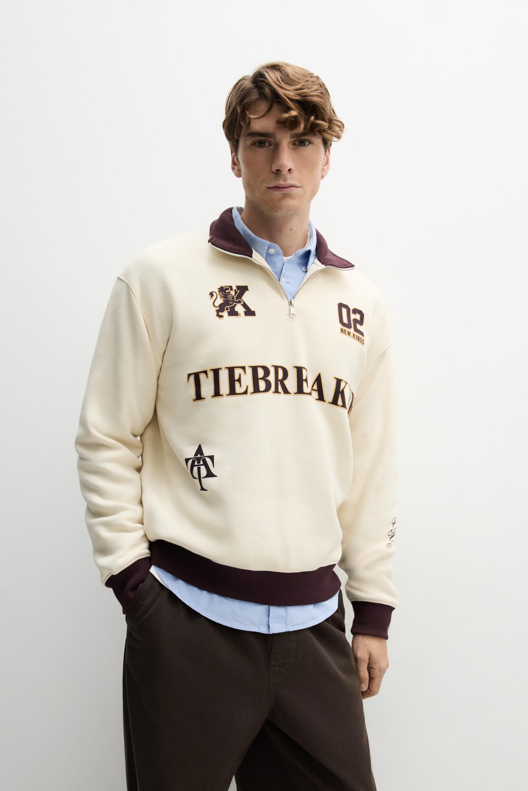 Sudadera cremallera estampados