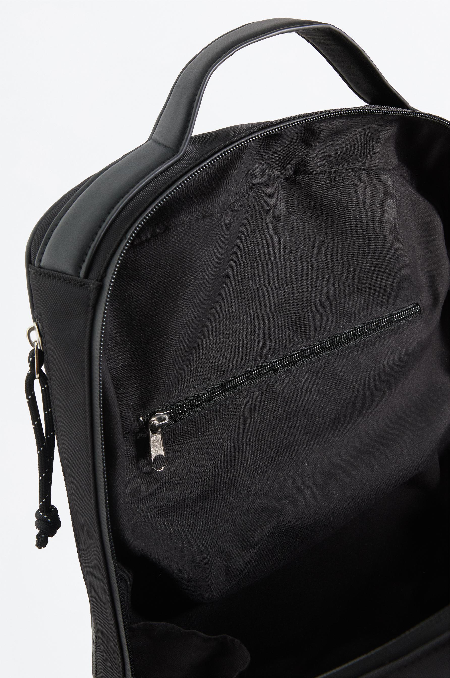 Nylon backpack — BLACK