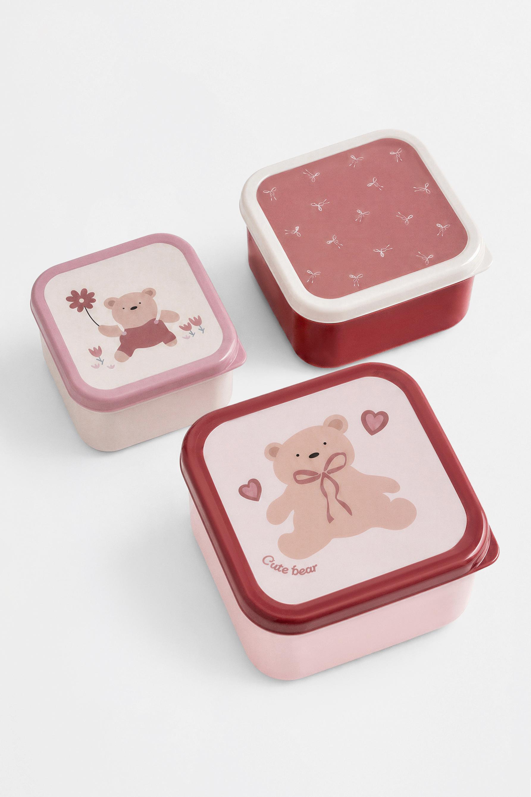 Bear food containers (3-pack) — VARIOUS