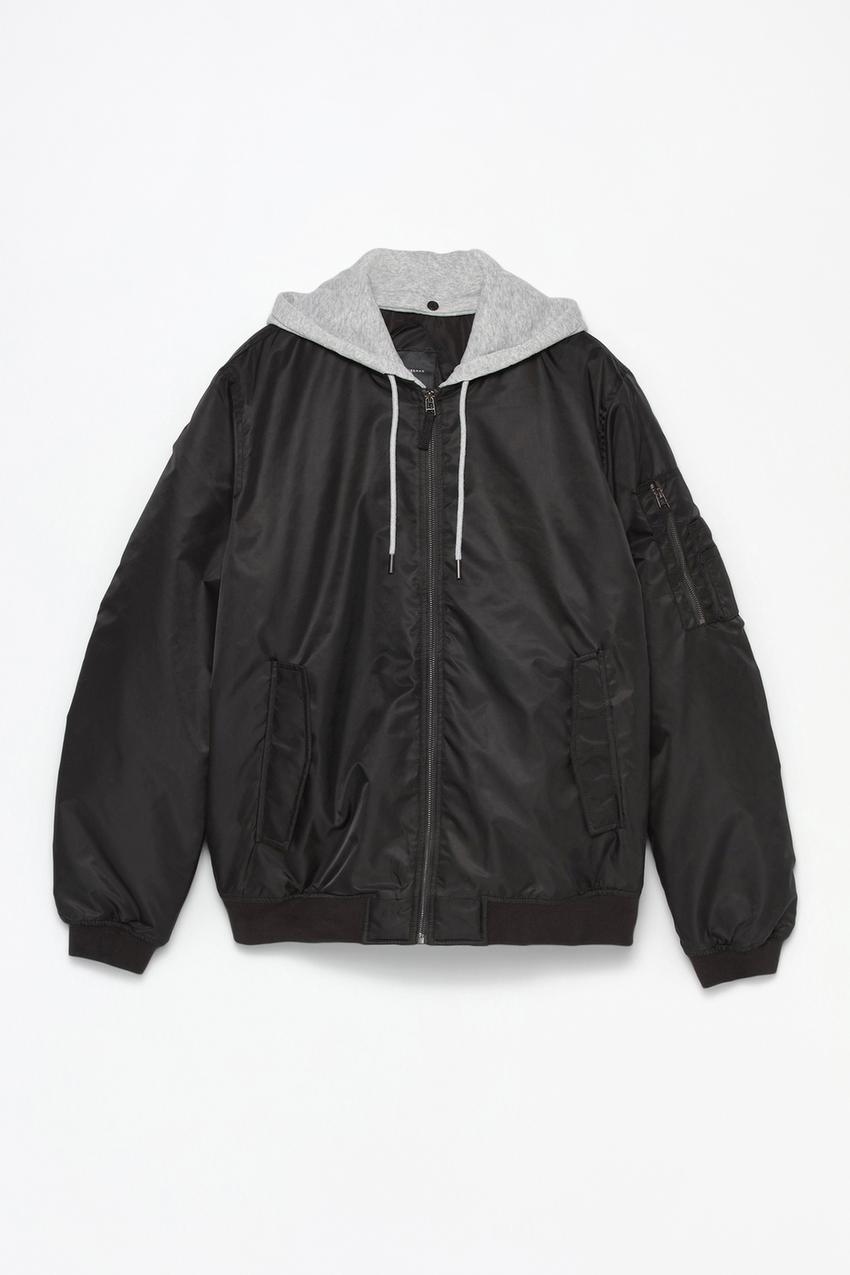 Bomber Chaqueta Hombre Lefties Bomber Acolchada Capucha Hombre