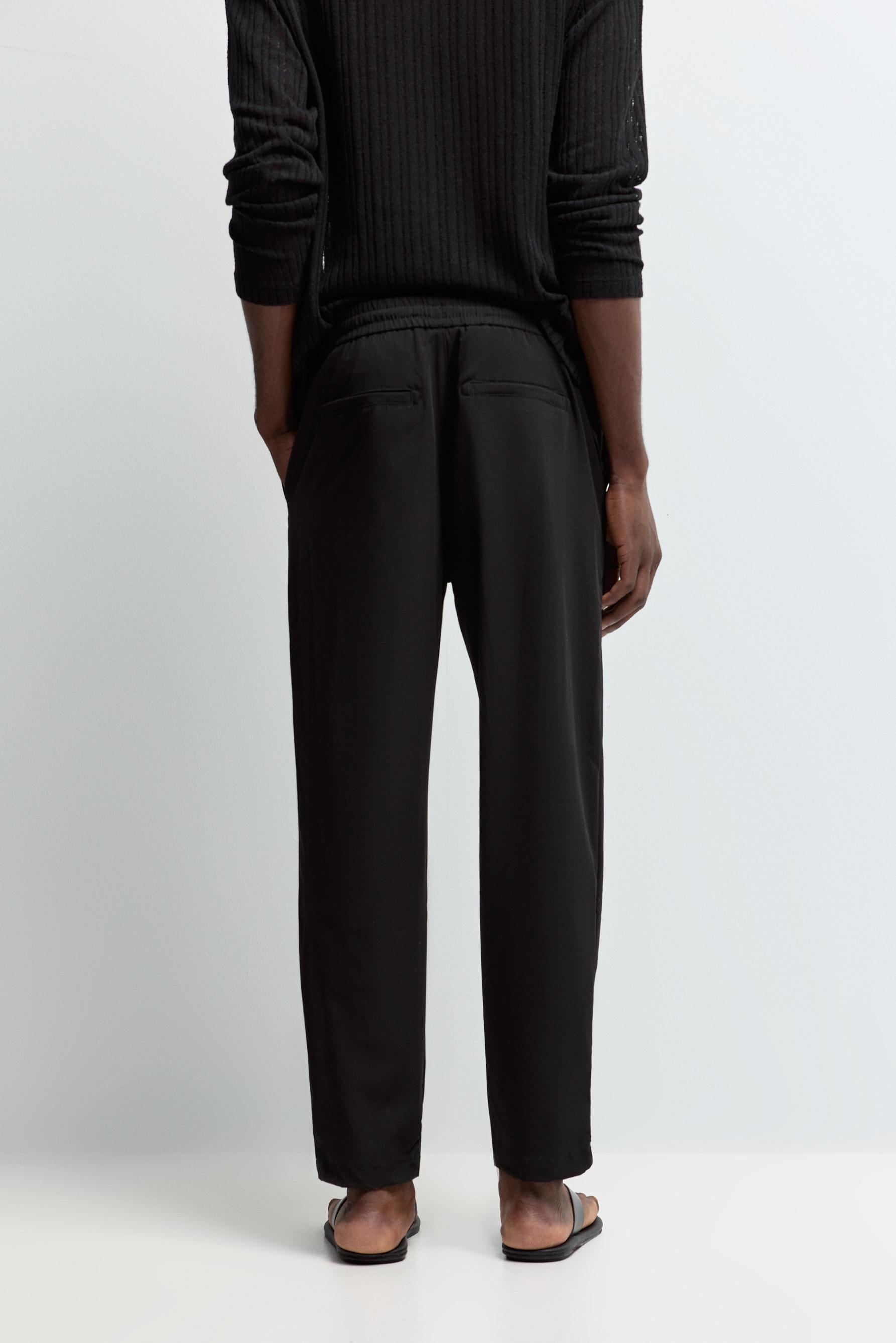 Tailored jogger trousers — BLACK