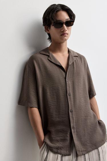 Flowing shirt — BROWN 5