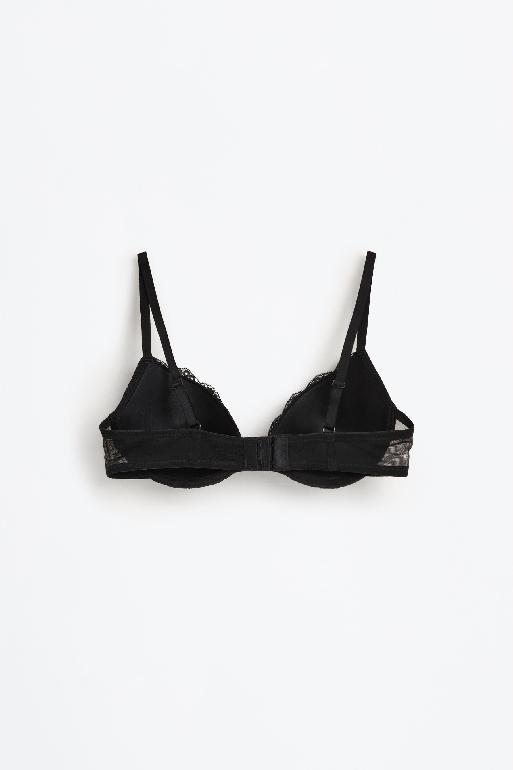 Classic lace bra — BLACK