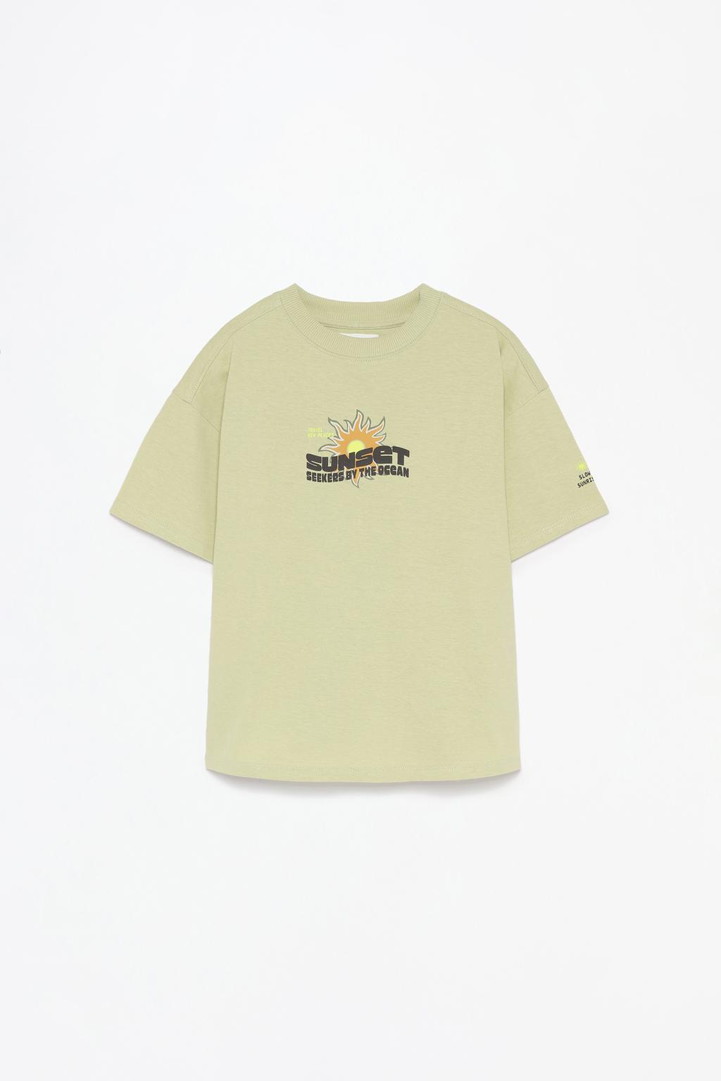 Sunset print T-shirt