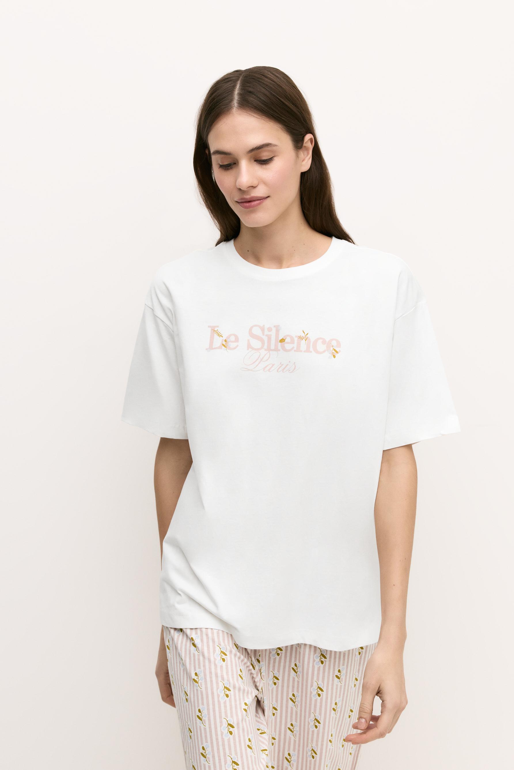 Pijama largo estampado