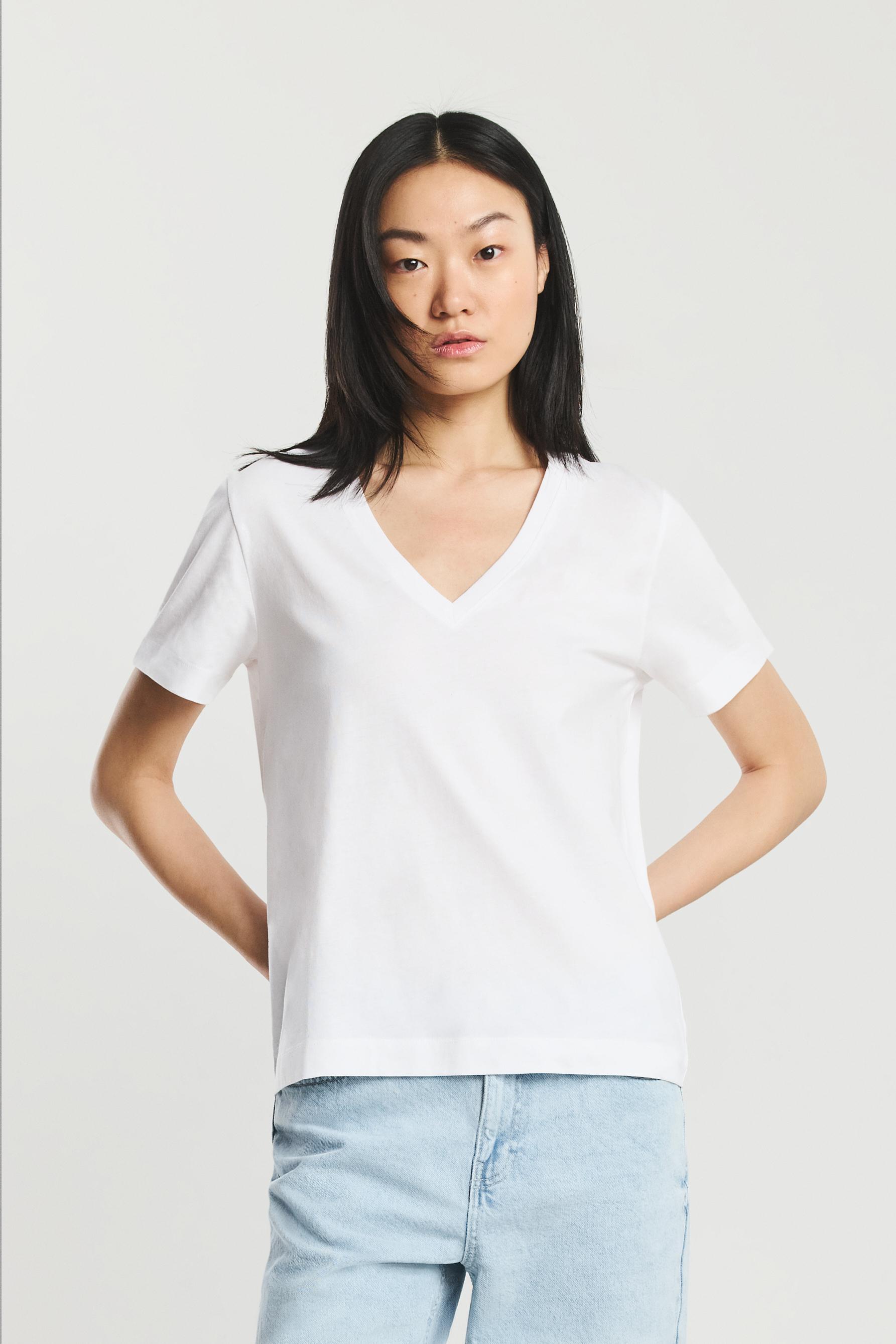 Pack of 2 basic V-neck T-shirts — BLACK